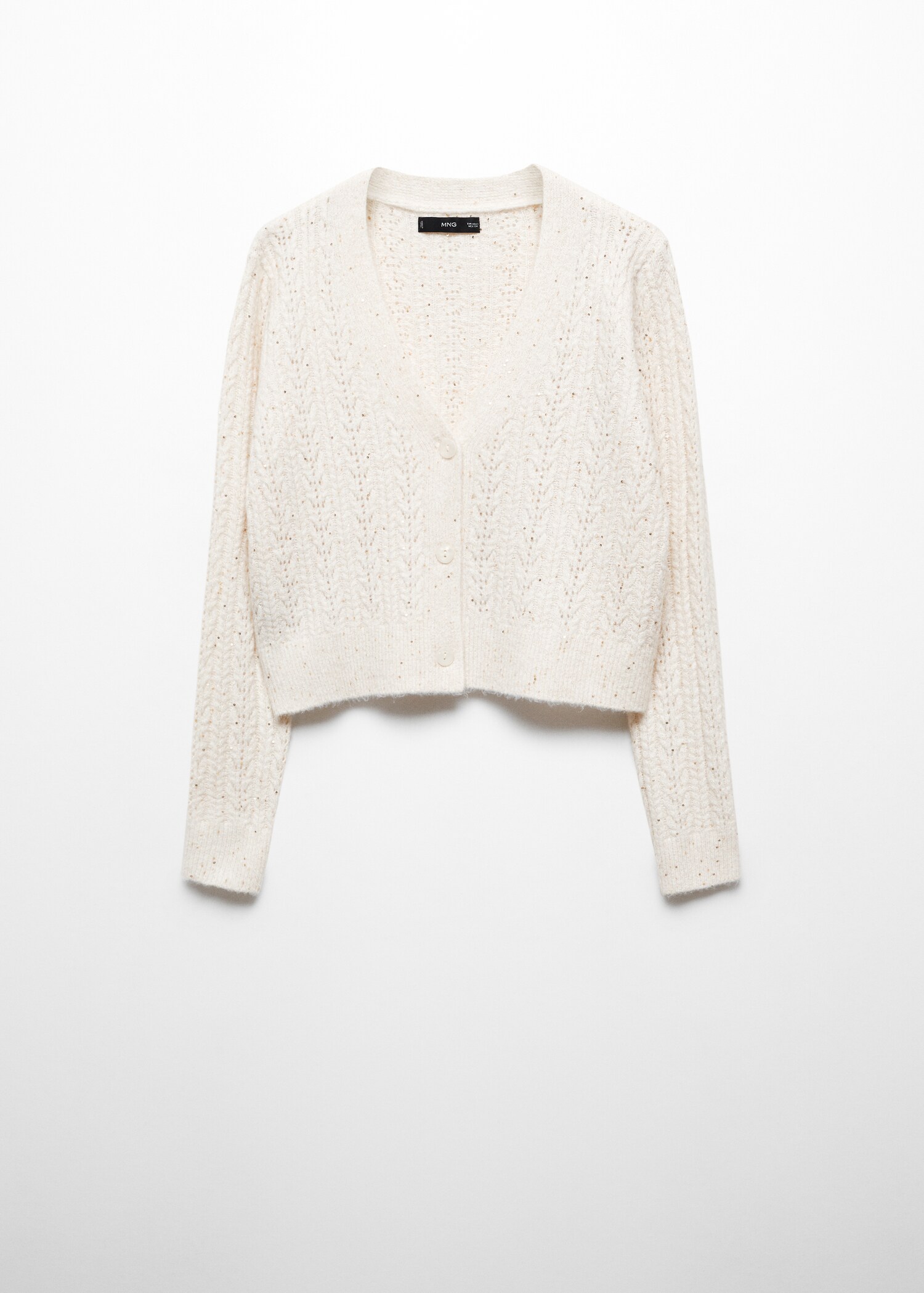 Paillettes knit cardigan - Article without model