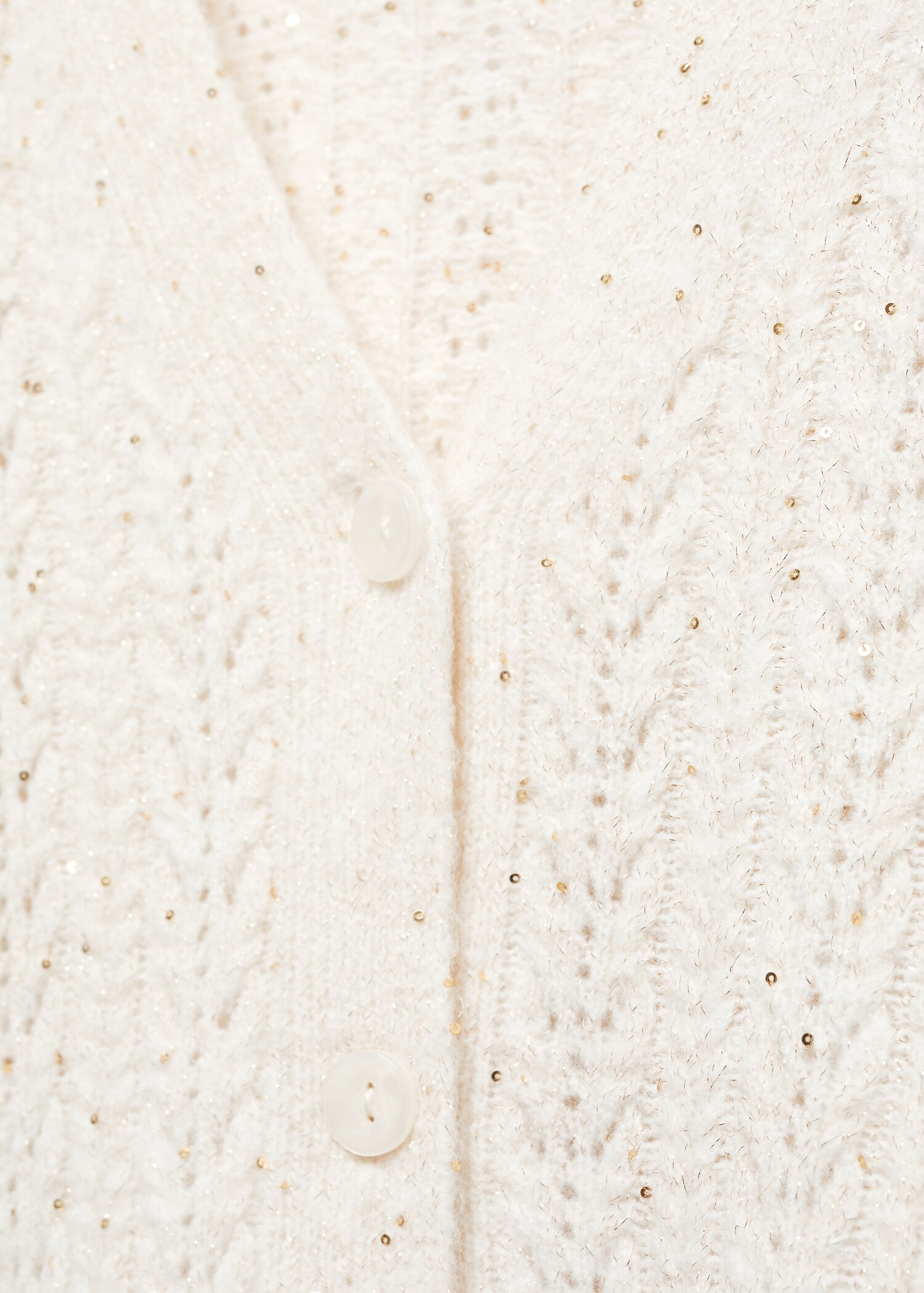 Paillettes knit cardigan - Details of the article 8