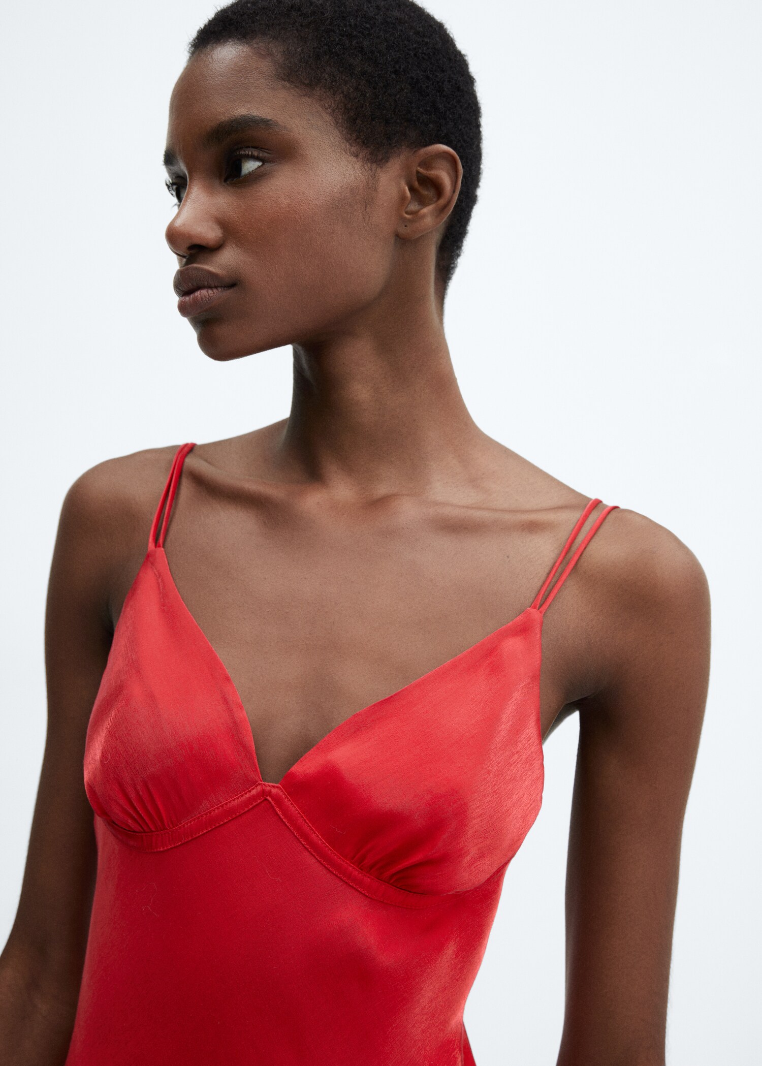 Vestido lencero satinado - Detalle del artículo 1