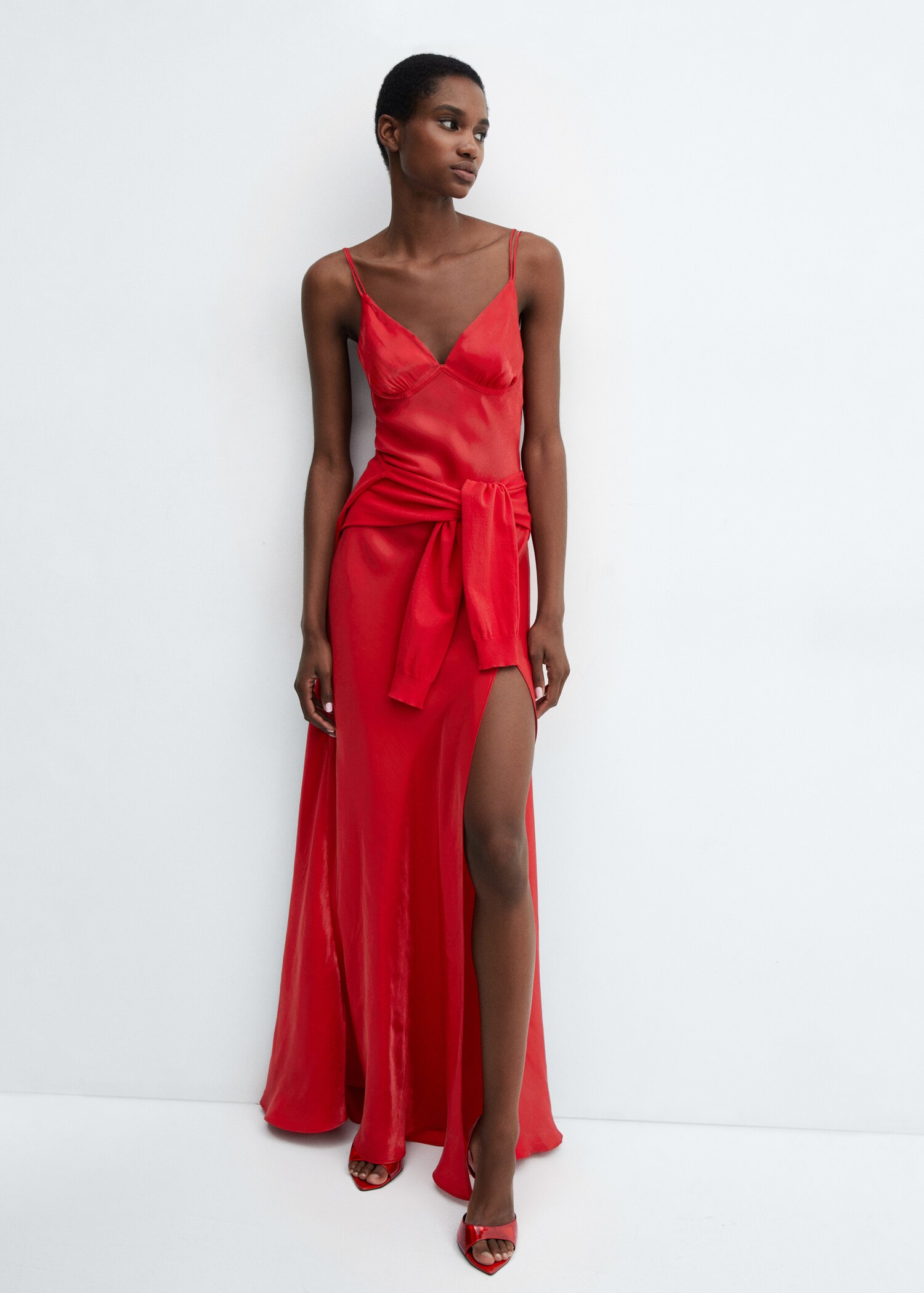 Vestido lencero satinado - Detalle del artículo 2
