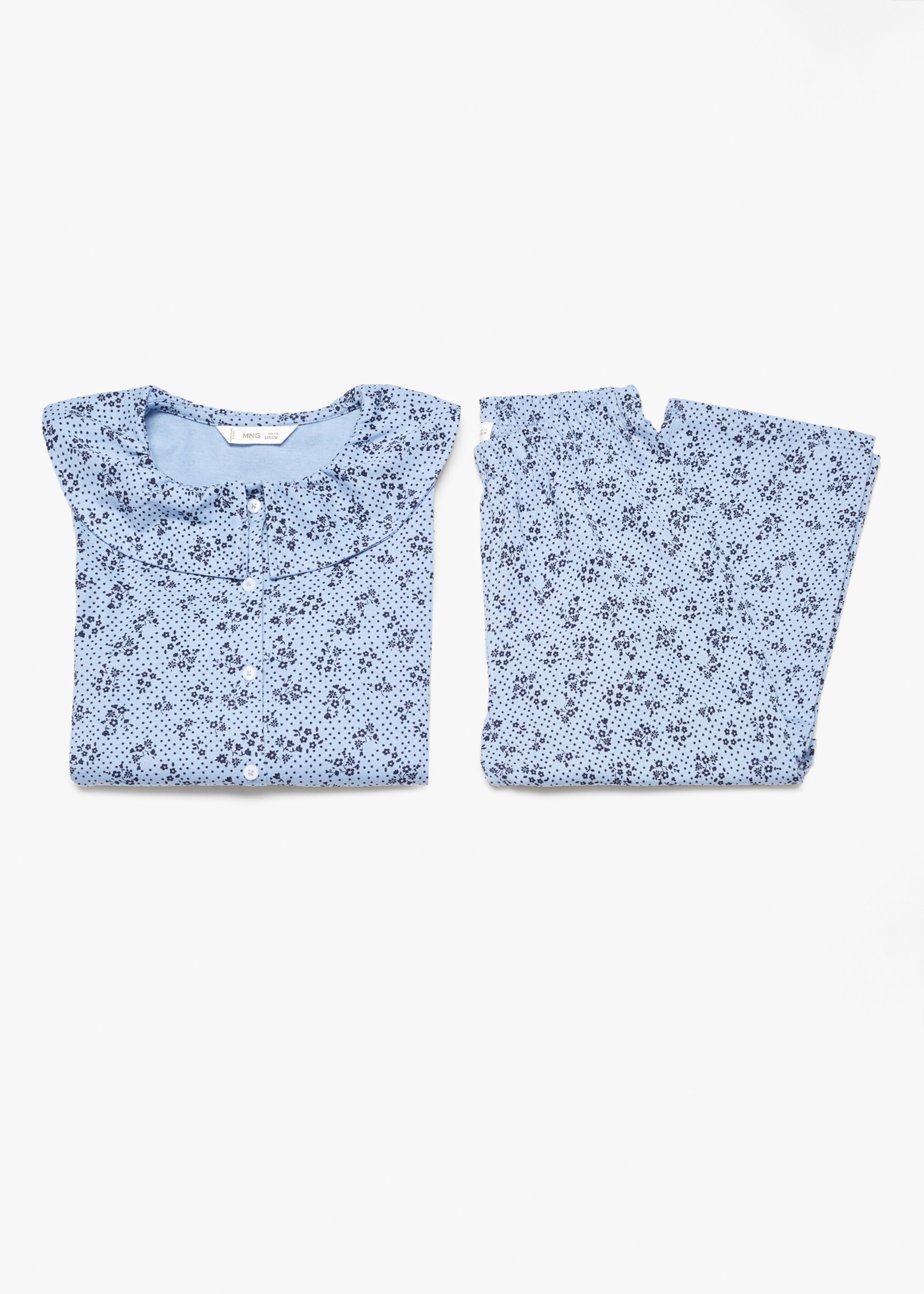Cotton printed long pyjamas - Details of the article 8