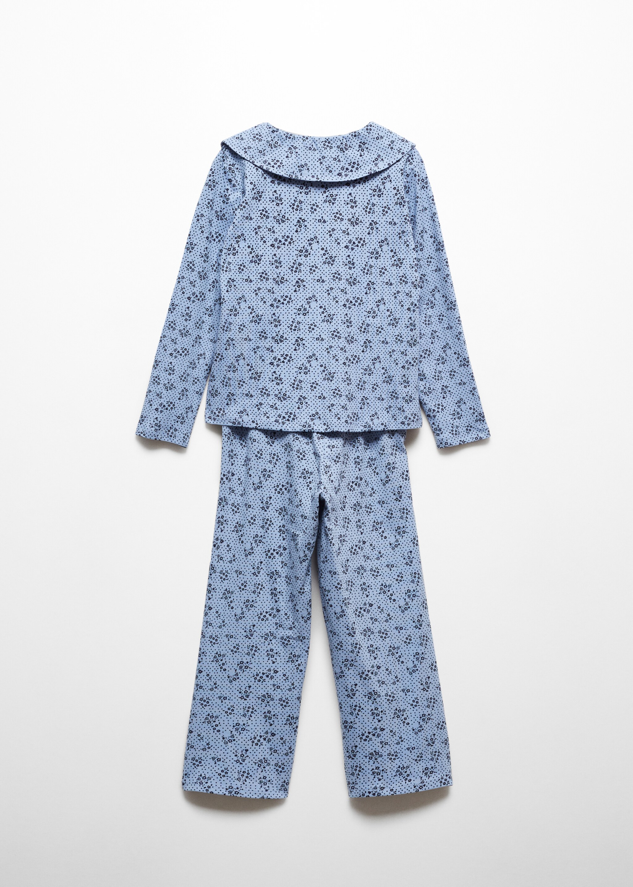 Cotton printed long pyjamas - Reverse of the article