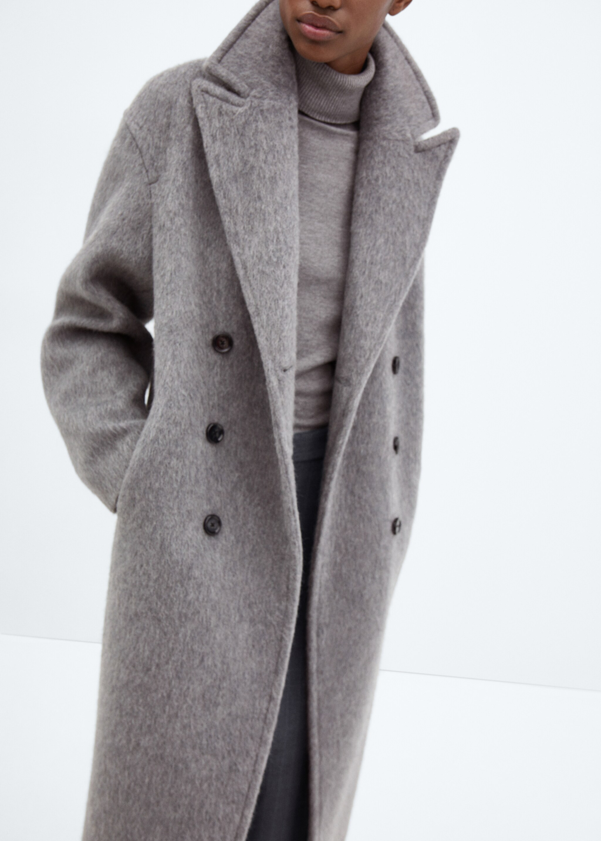 Manteau en laine à double boutonnage - Détail de l'article 6