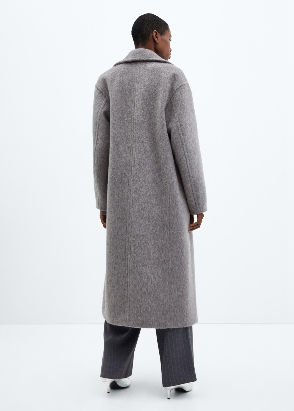 Double-breasted wool coat - Women | MANGO OUTLET USA