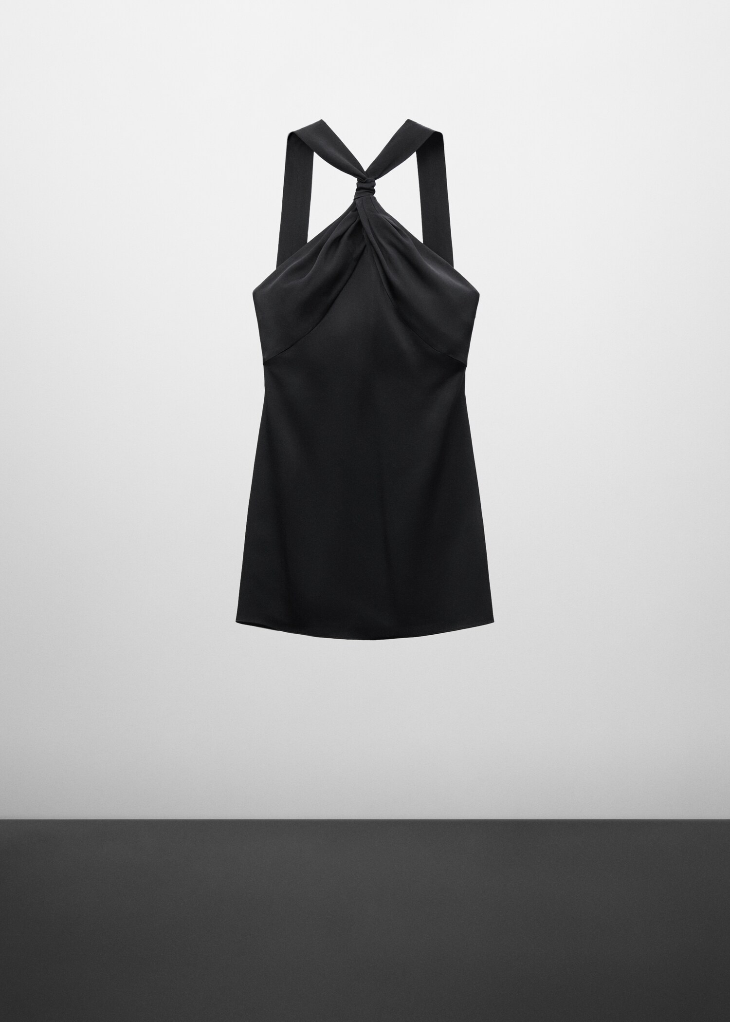 Satin dress with knot - Article without model