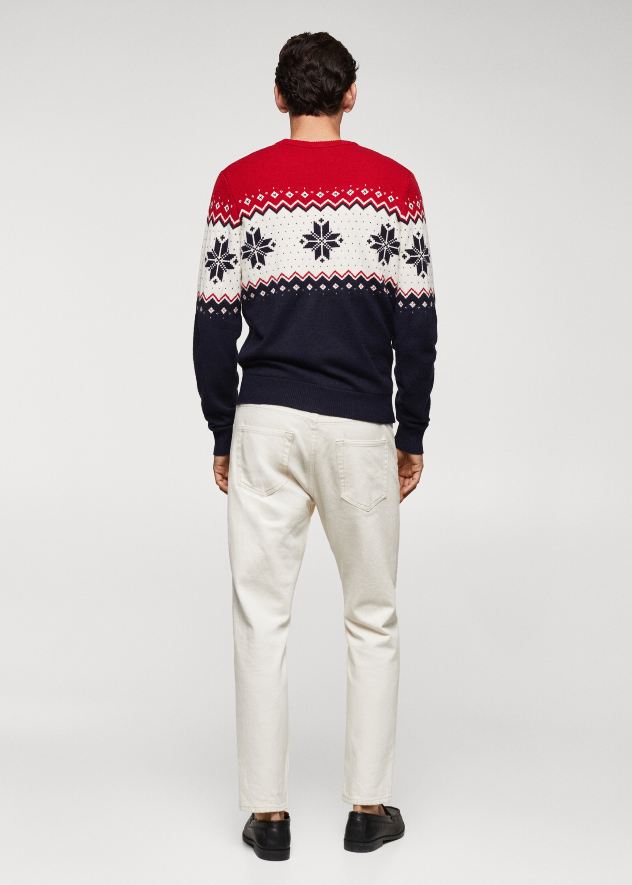 Christmas jacquard sweater - Reverse of the article