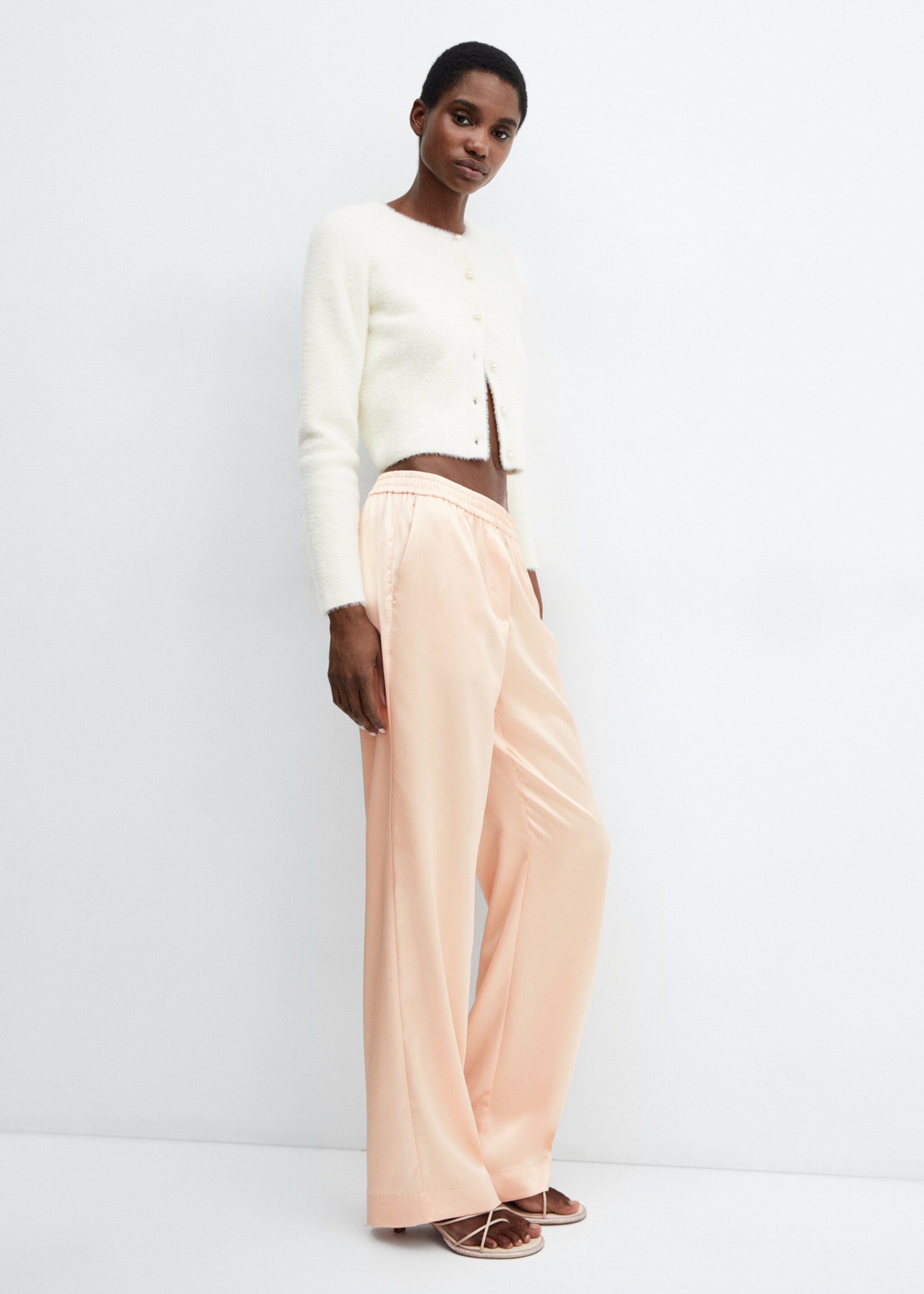 Pantalon satiné taille élastique - Détail de l'article 2