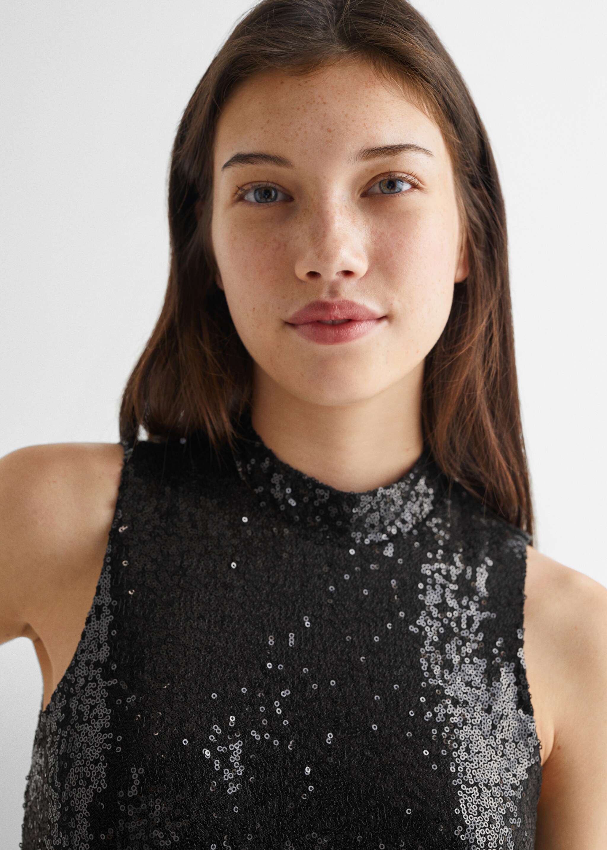 Lange jumpsuit met pailletten - Detail van het artikel 1