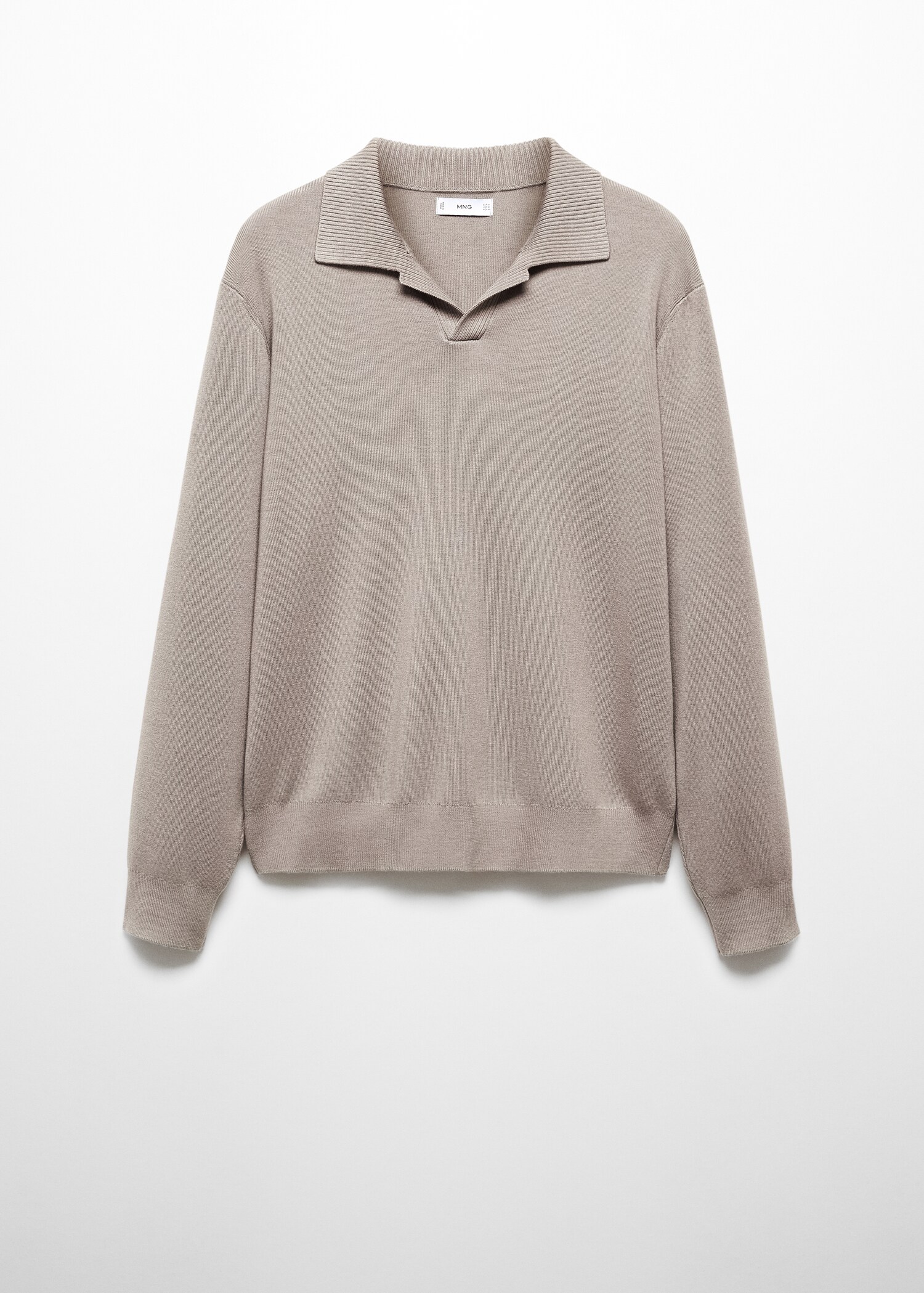 Polo collar wool sweater - Article without model