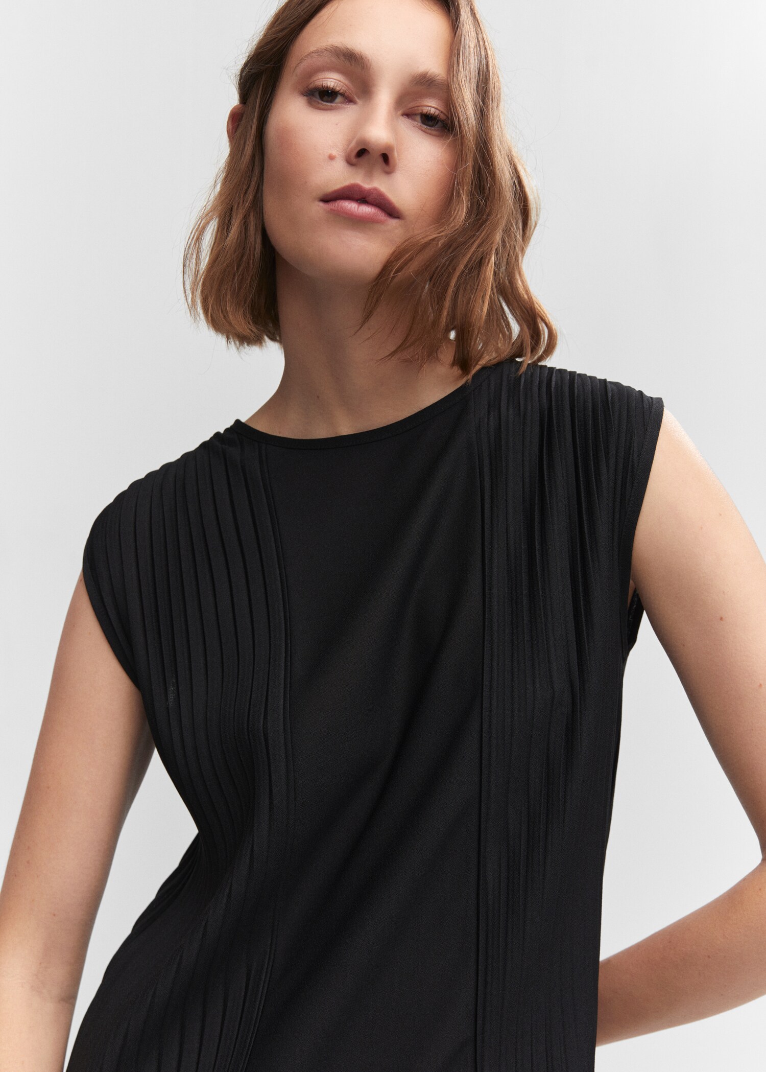 Vestido detalles plisados - Detalle del artículo 1