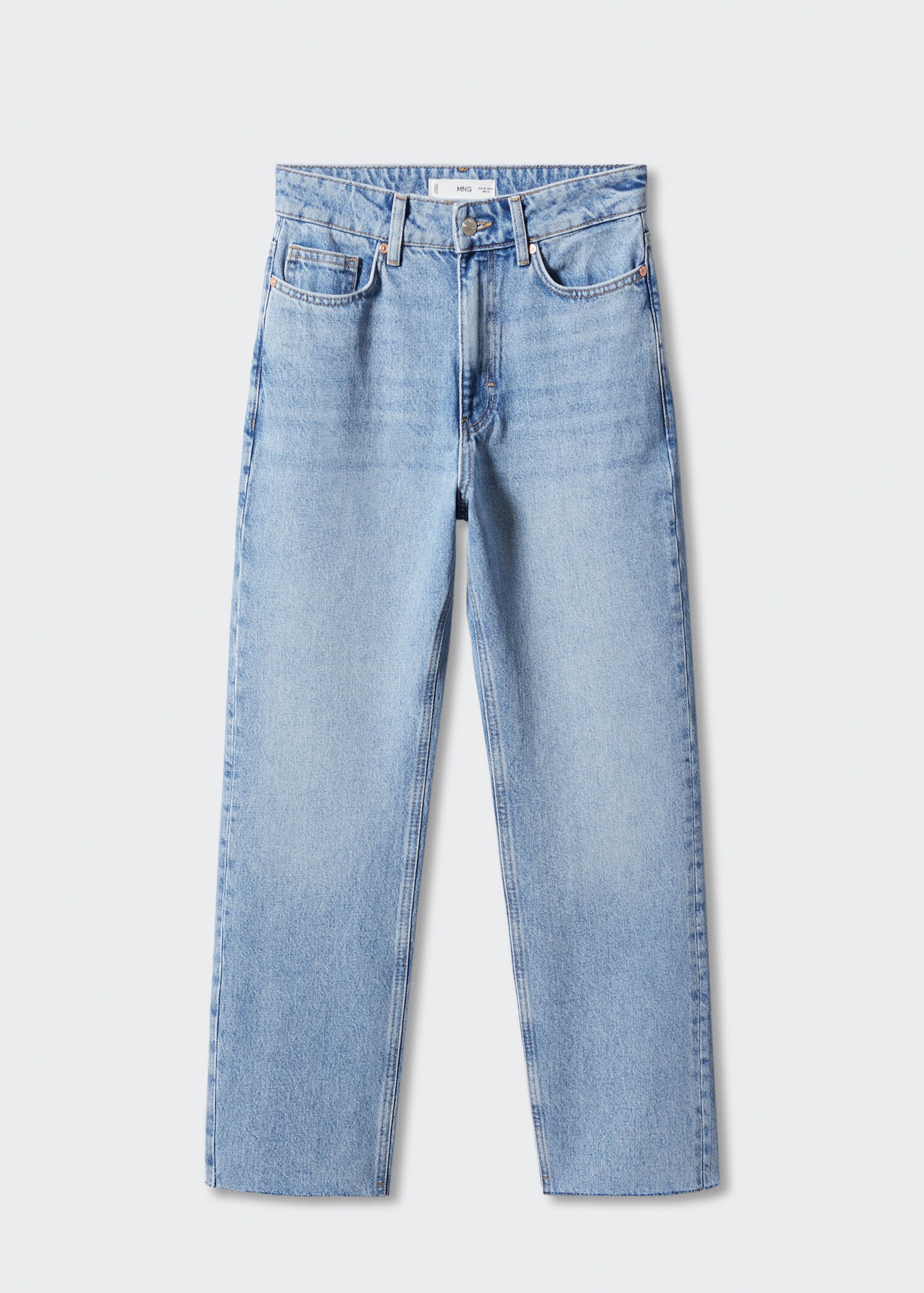 High waist straight jeans - Article without model