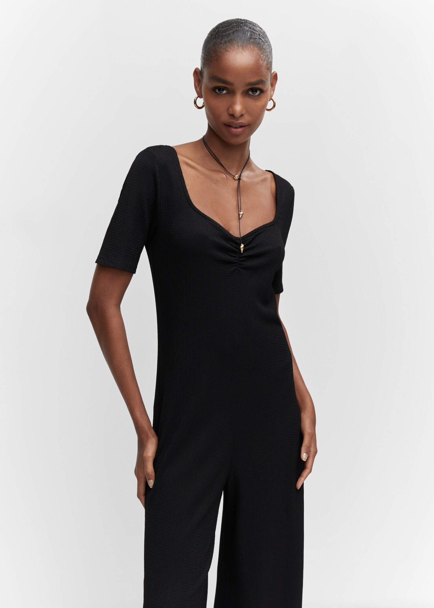 Ruched long jumpsuit - Medium plane