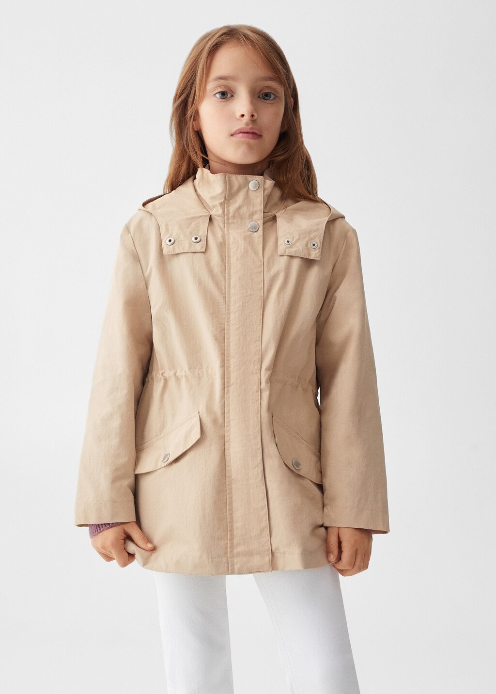 Parka impermeable capuche Fille MANGO OUTLET Luxembourg
