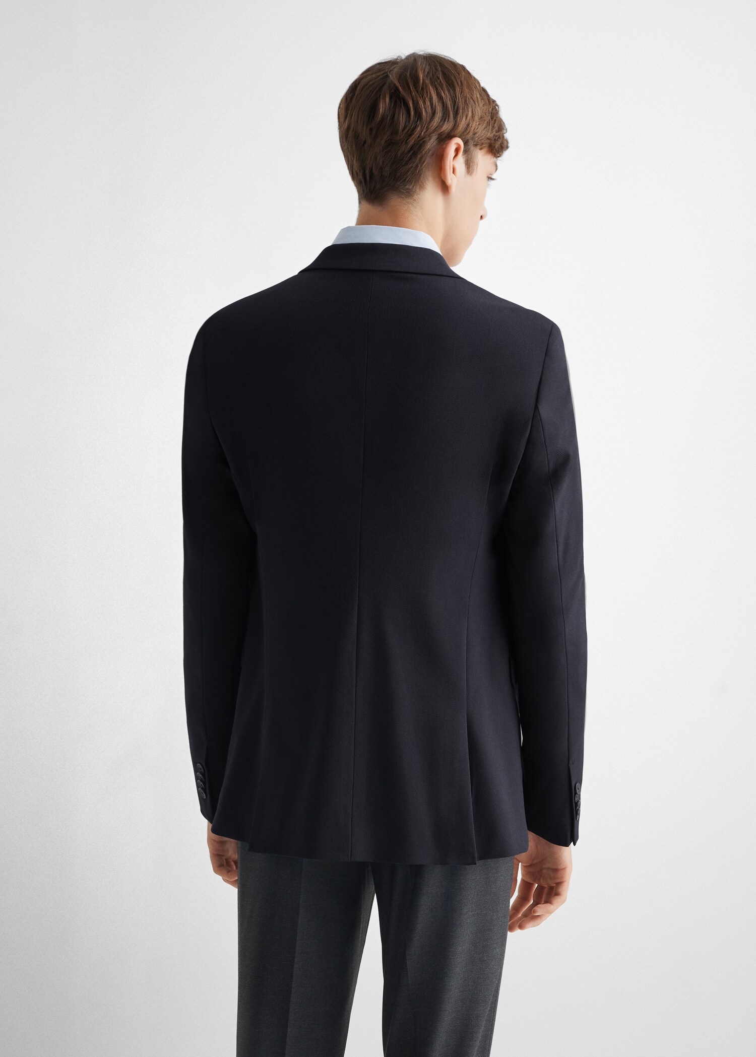 Americana traje regular fit textura - Reverso del artículo