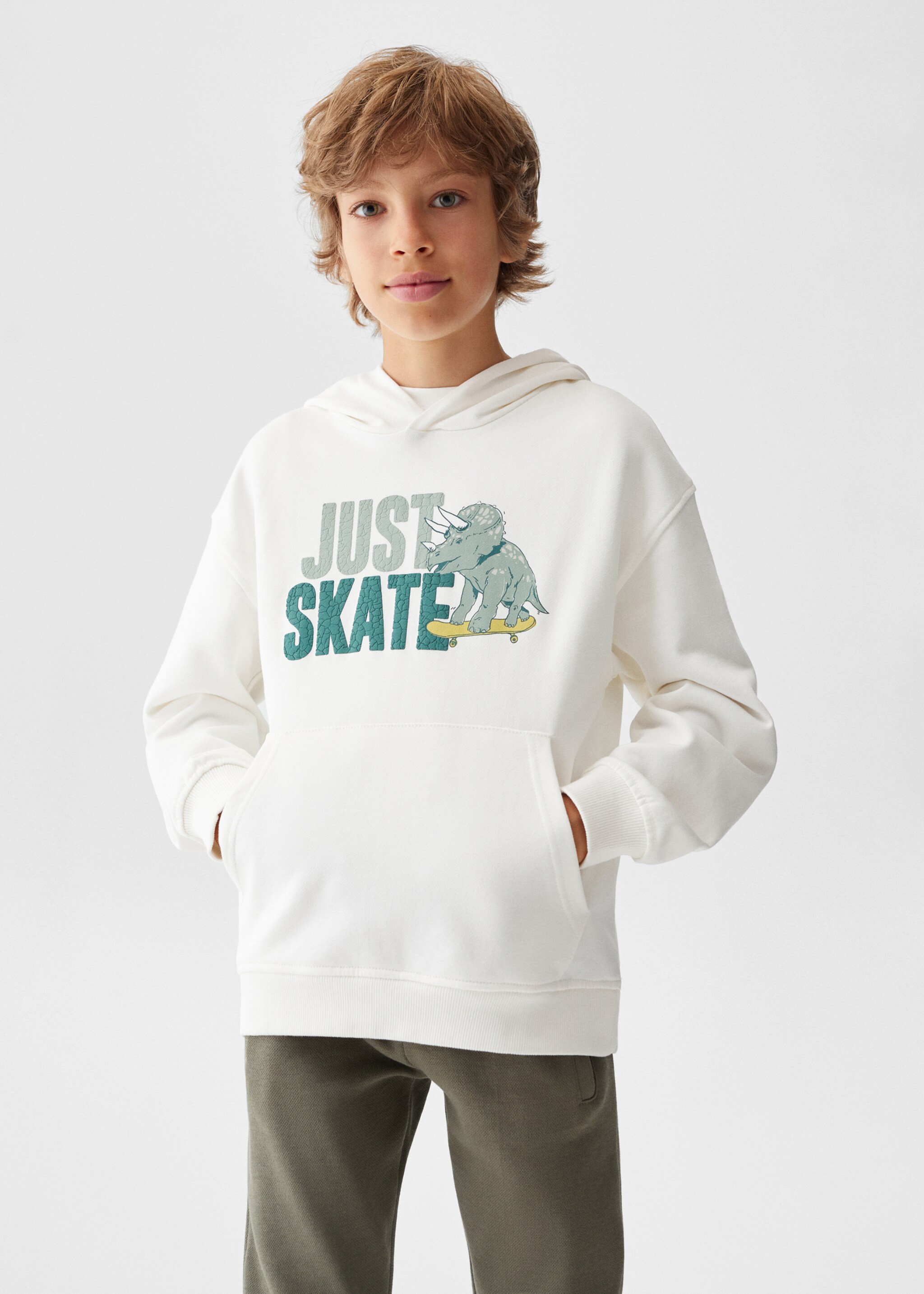 Printed cotton sweatshirt - Medium plane