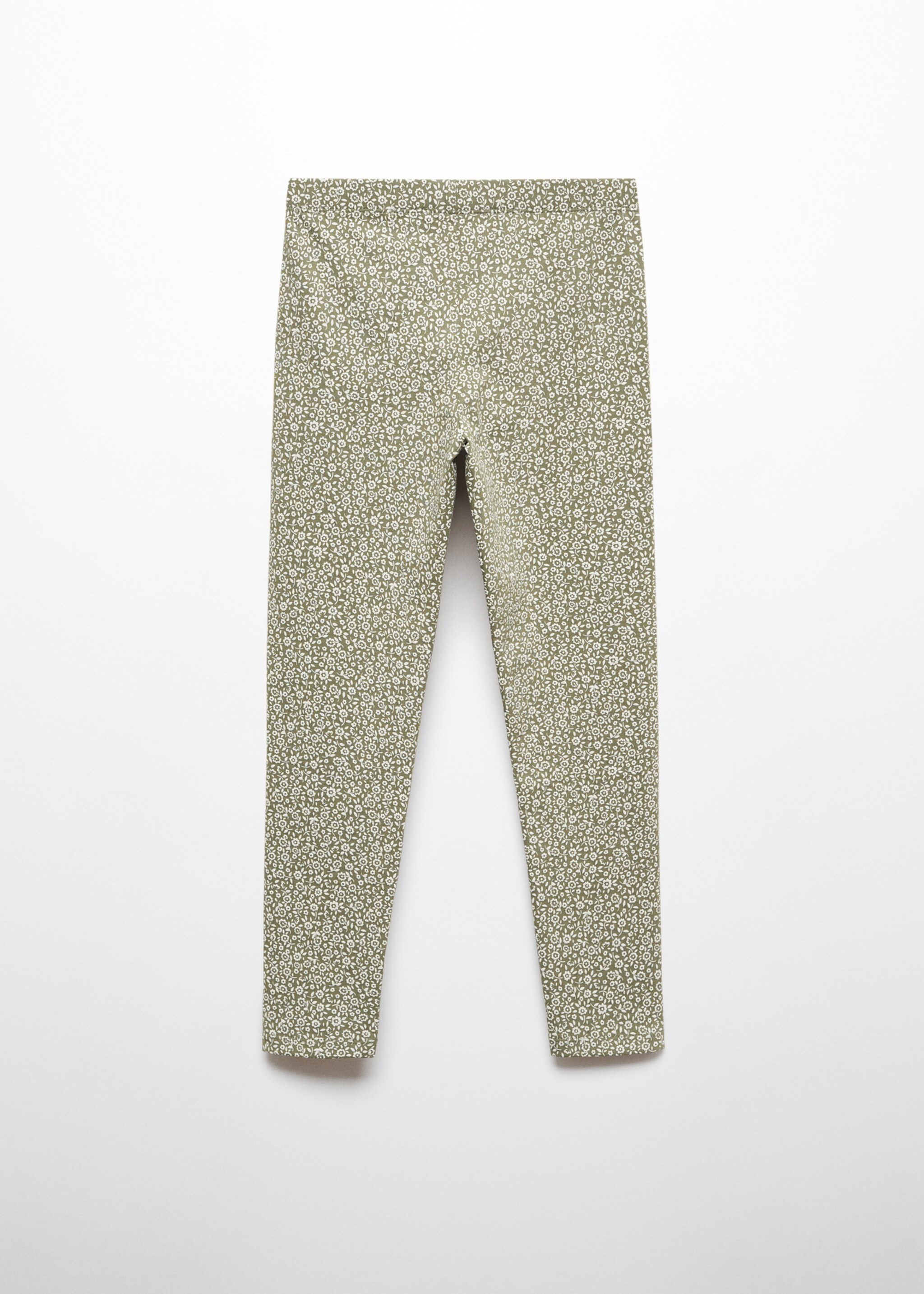 Printed cotton leggings - Reverse of the article