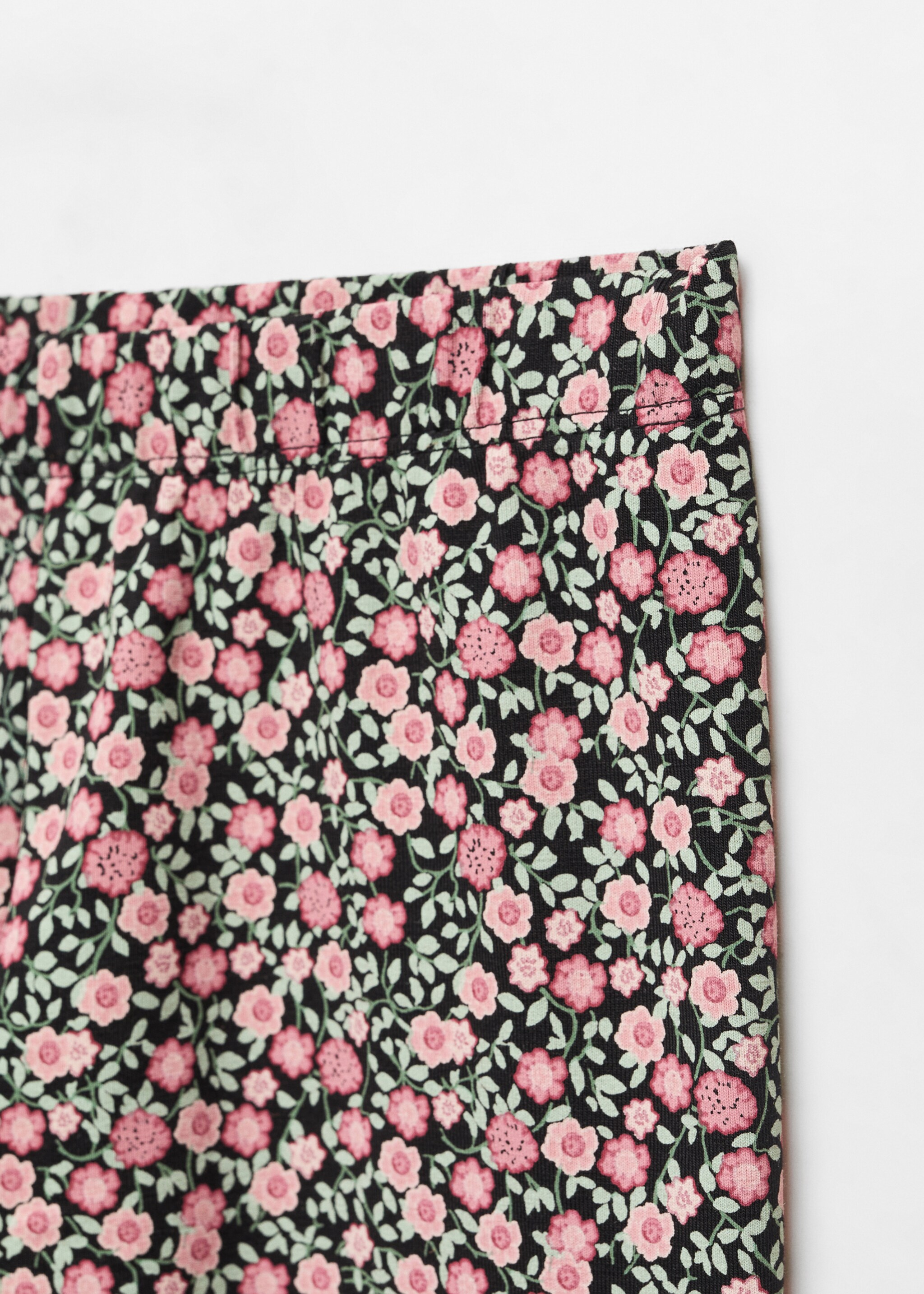 Printed cotton leggings - Details of the article 8, Purple. Ref: 57092520-00.