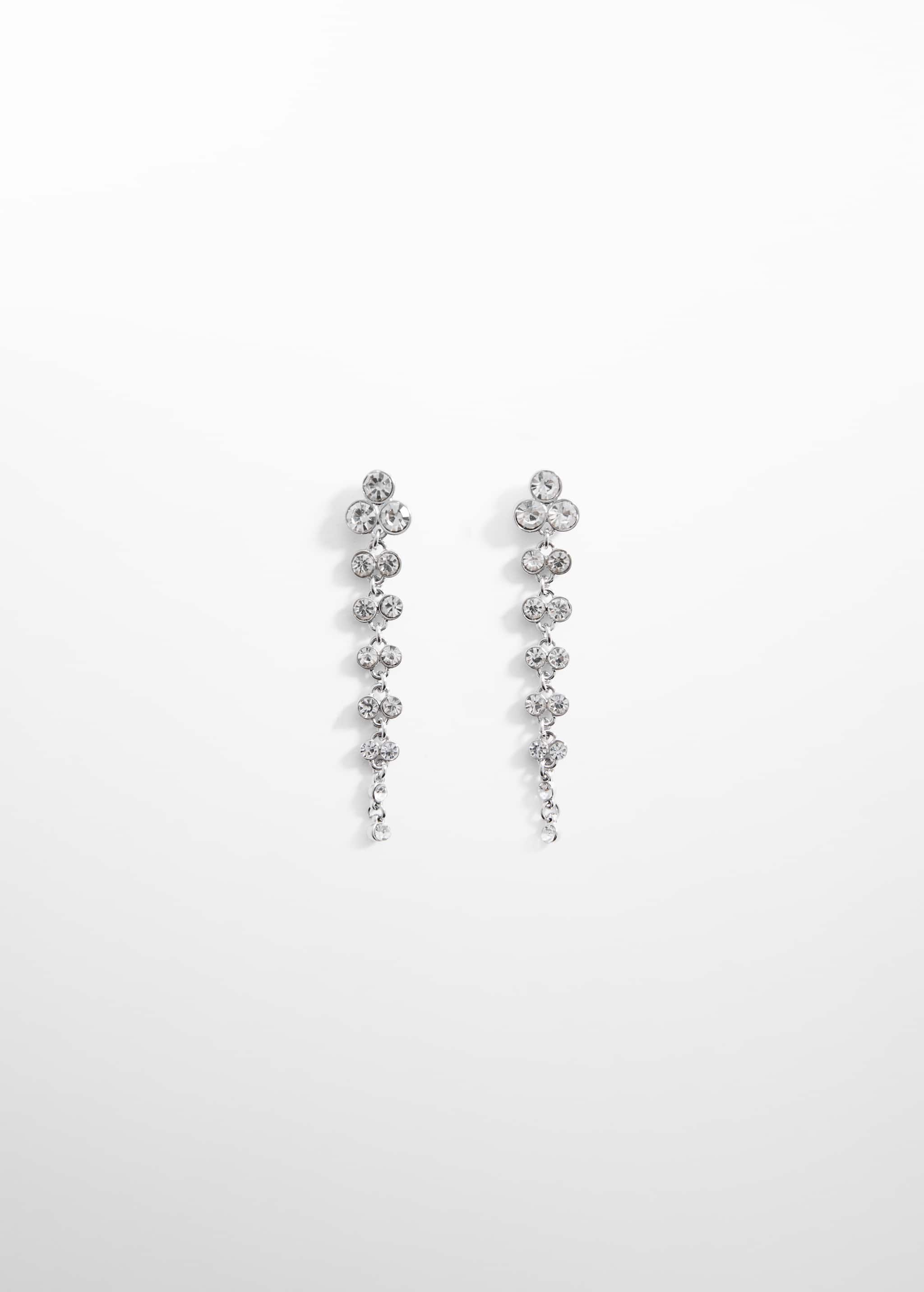 Long rhinestone earrings - Article without model