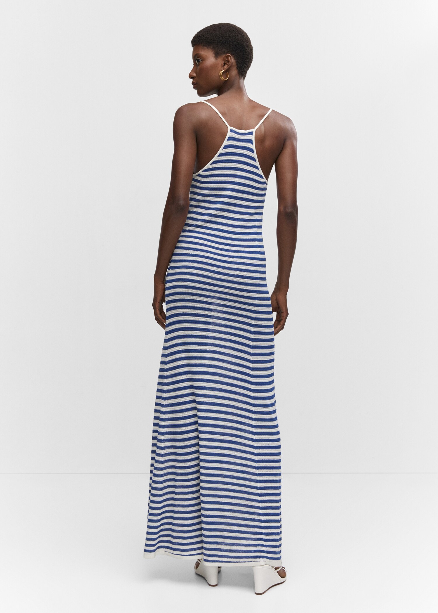 Striped sweater dress - Reverse of the article