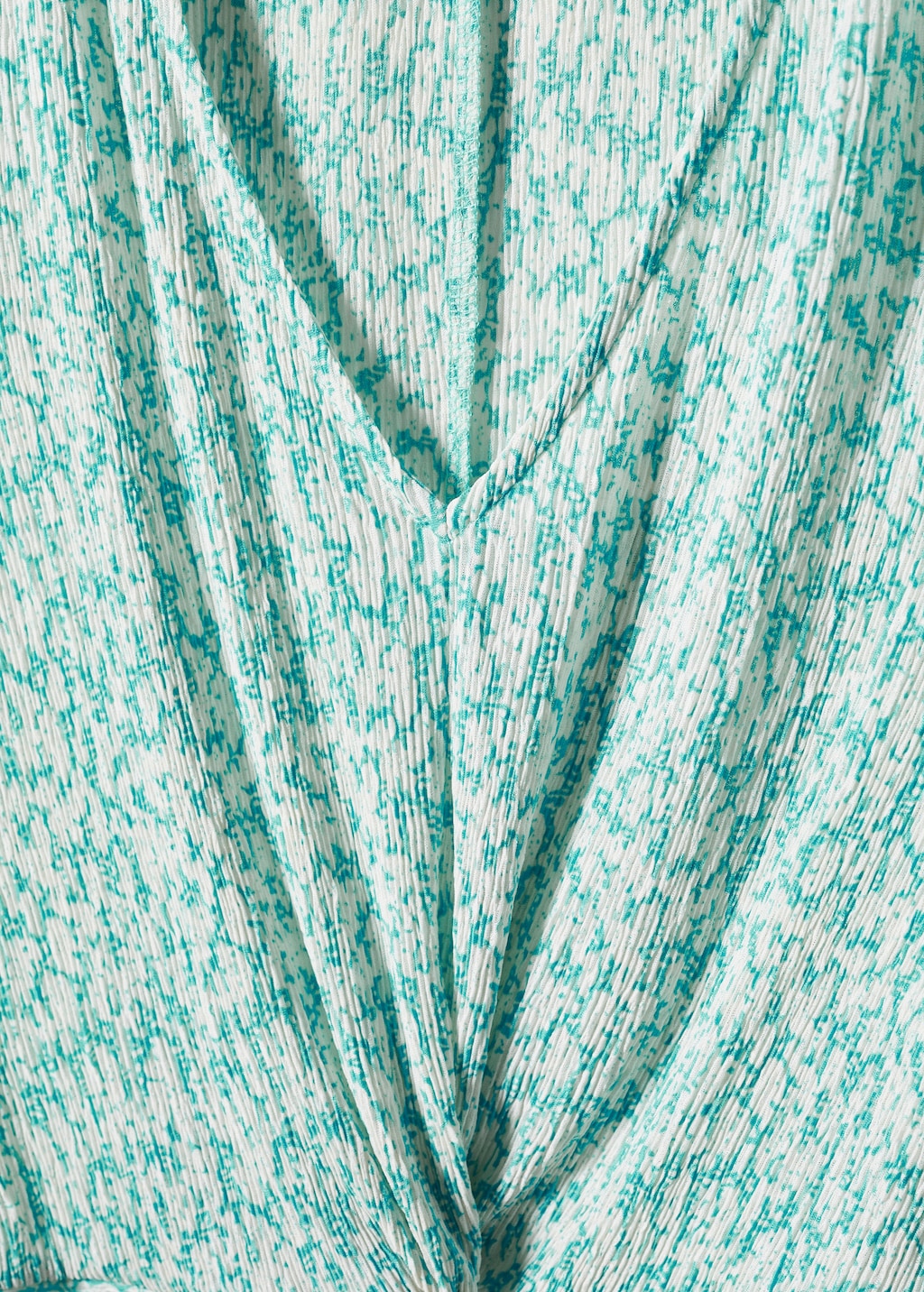 Textured blouse with knot detail - Women | MANGO OUTLET USA