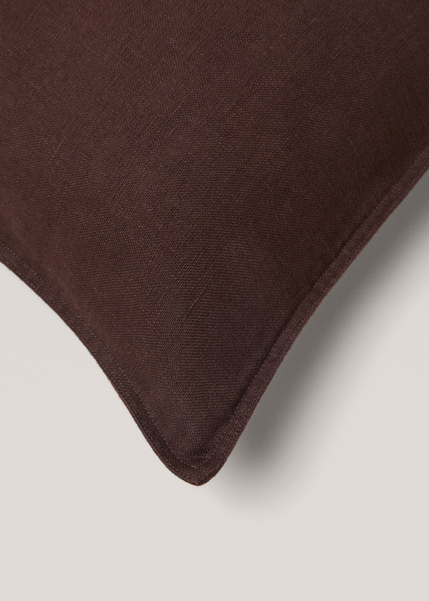 100% linen plain cushion case 45x45cm - Details of the article 2