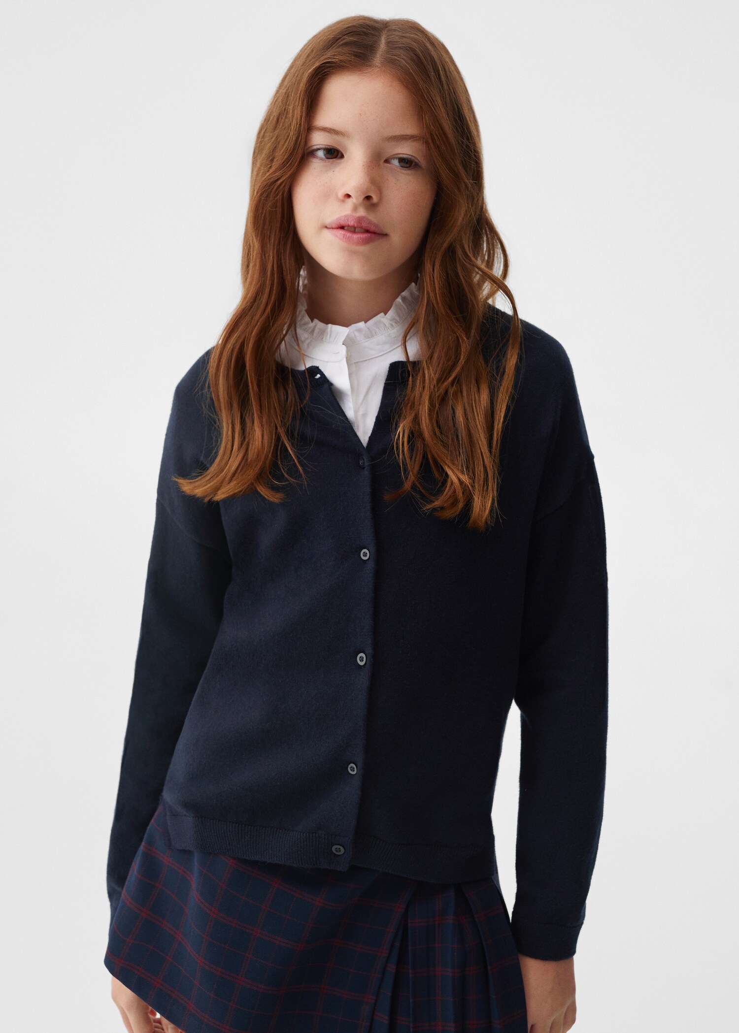 Cotton-blend cardigan - Medium plane