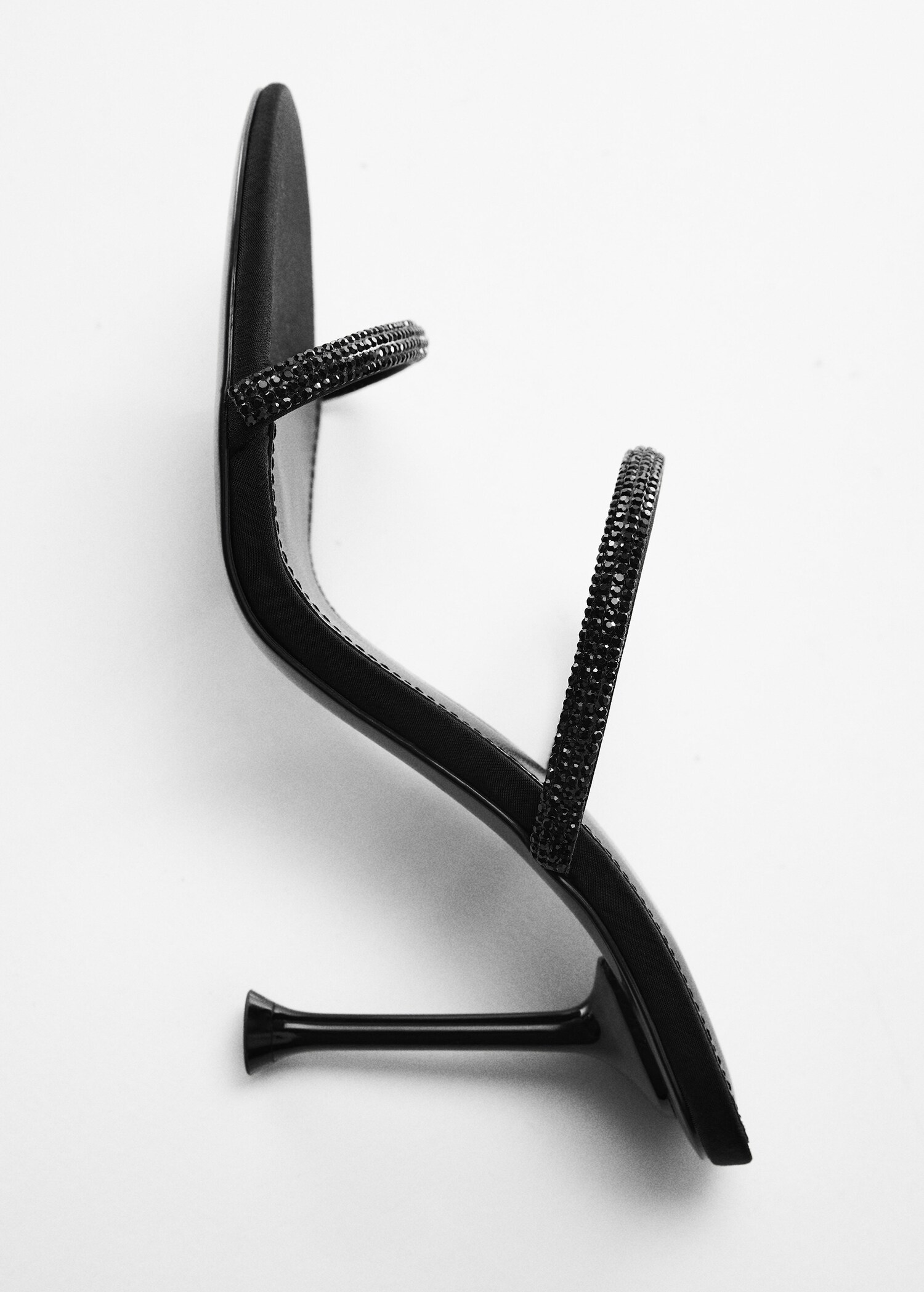 Heeled sandals with rhinestone straps - Details of the article 5