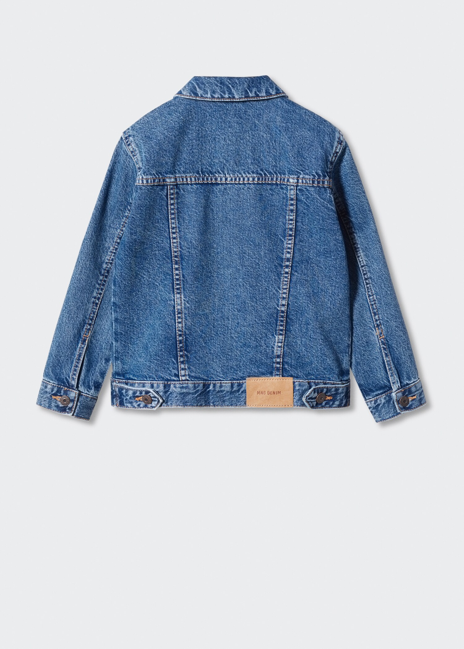Jeansjacke mit Taschen - Rückseite des Artikels
