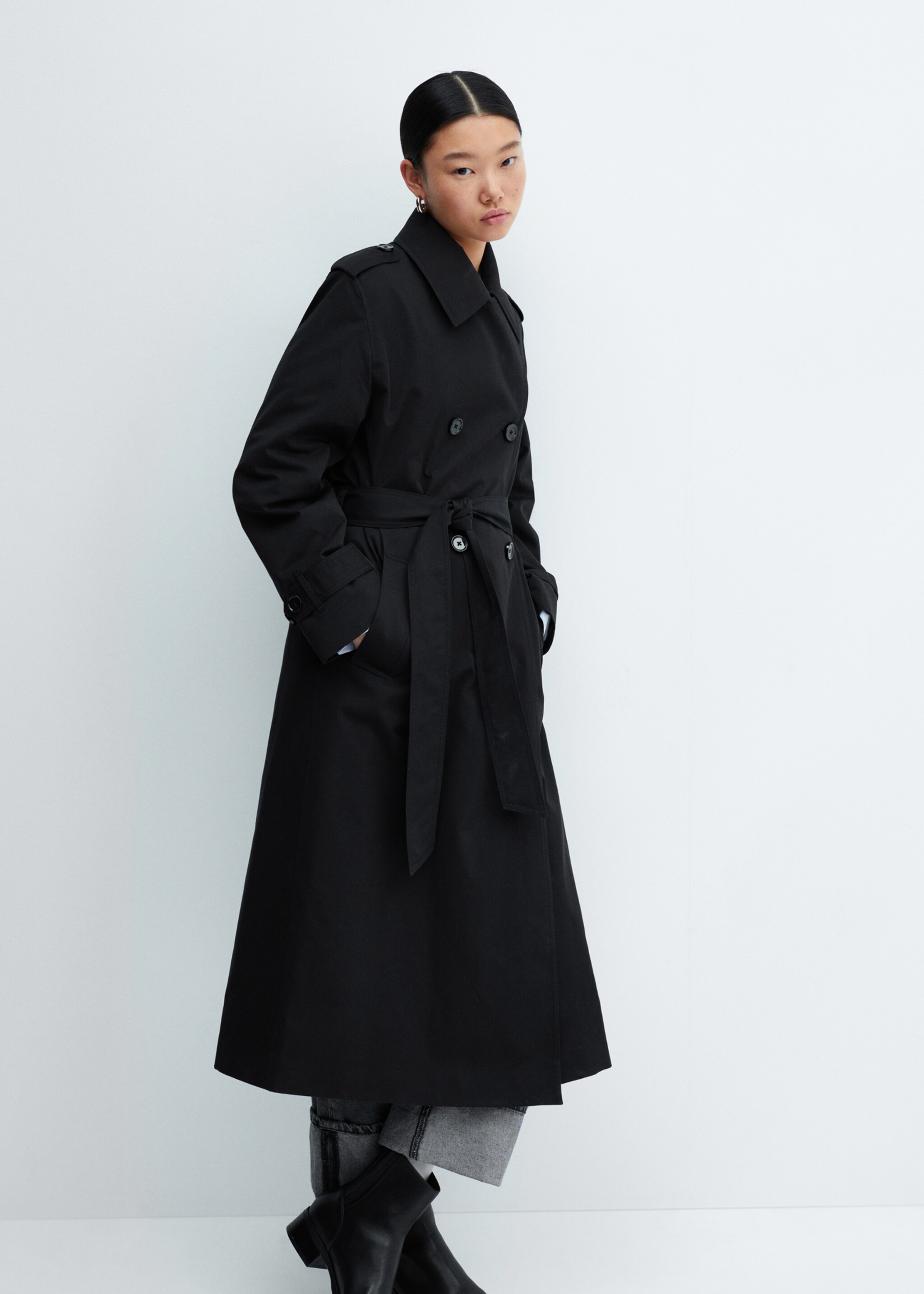 Zweireihiger Trenchcoat - Detail des Artikels 2
