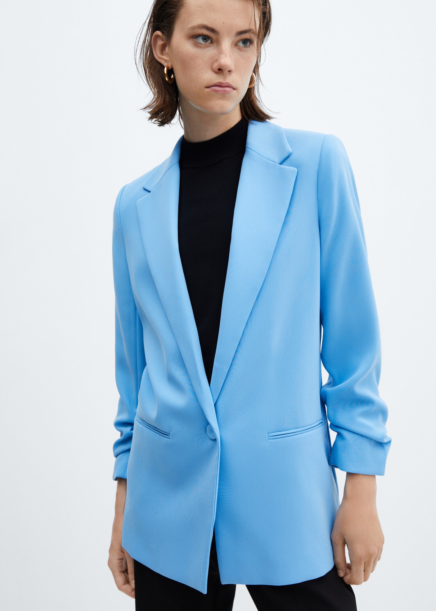 Jacket with gathered sleeves - Medium plane