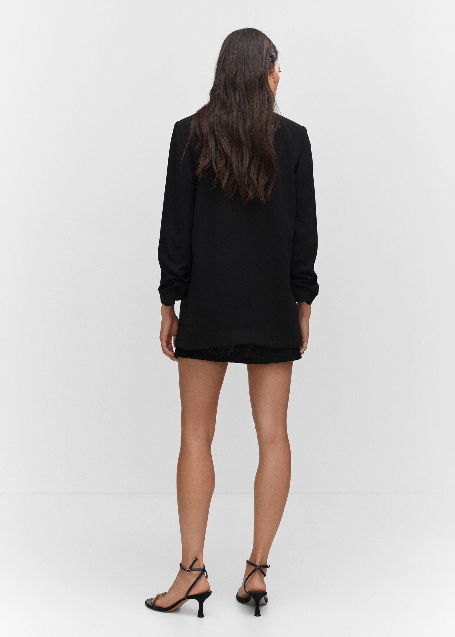 Jacket with gathered sleeves - Reverse of the article