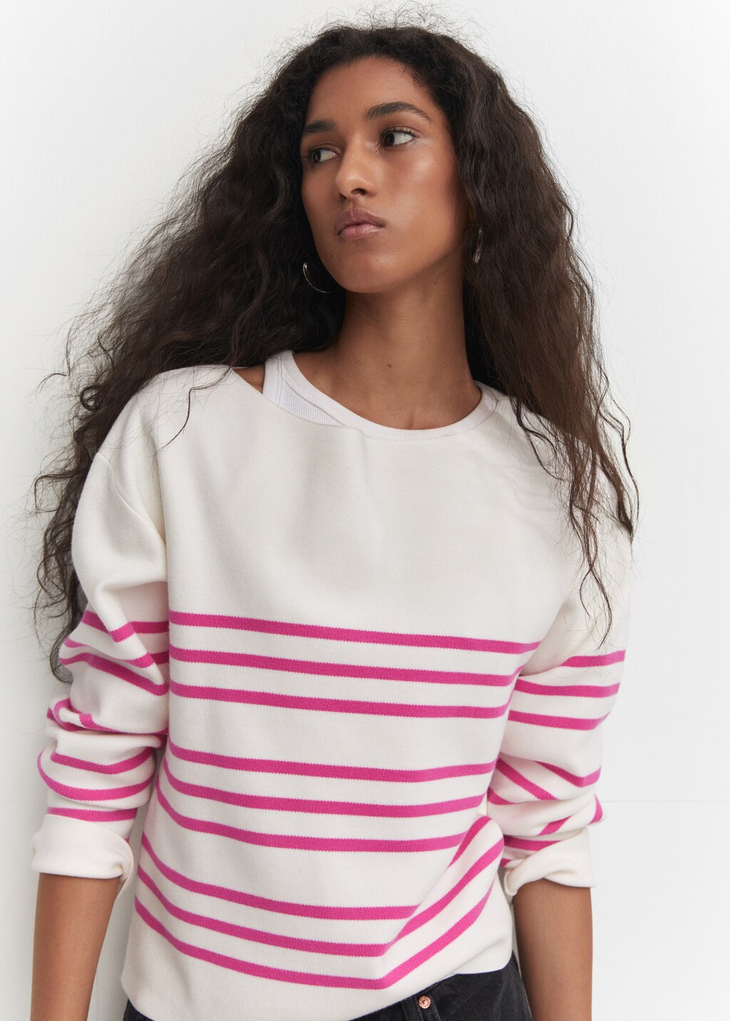 Boat neck knitted sweater Women MANGO OUTLET USA