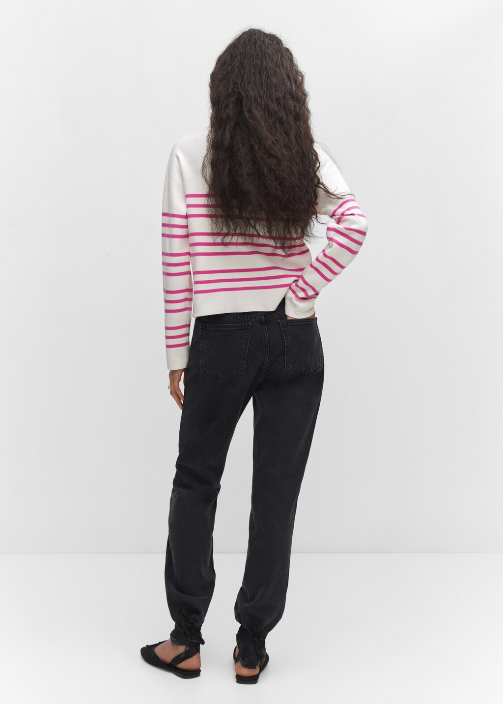 Boat-neck knitted sweater - Women | MANGO OUTLET USA
