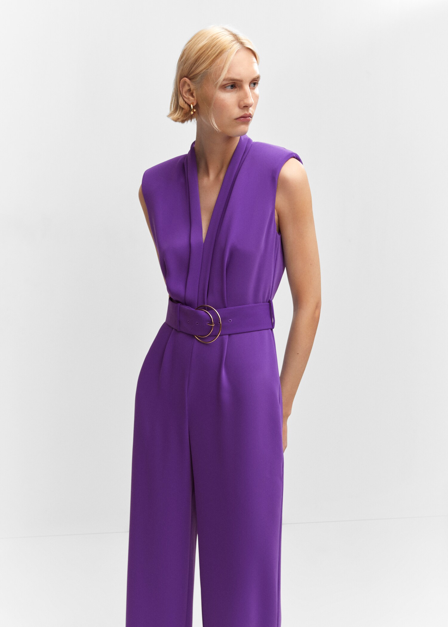 Belt long jumpsuit - Medium plane