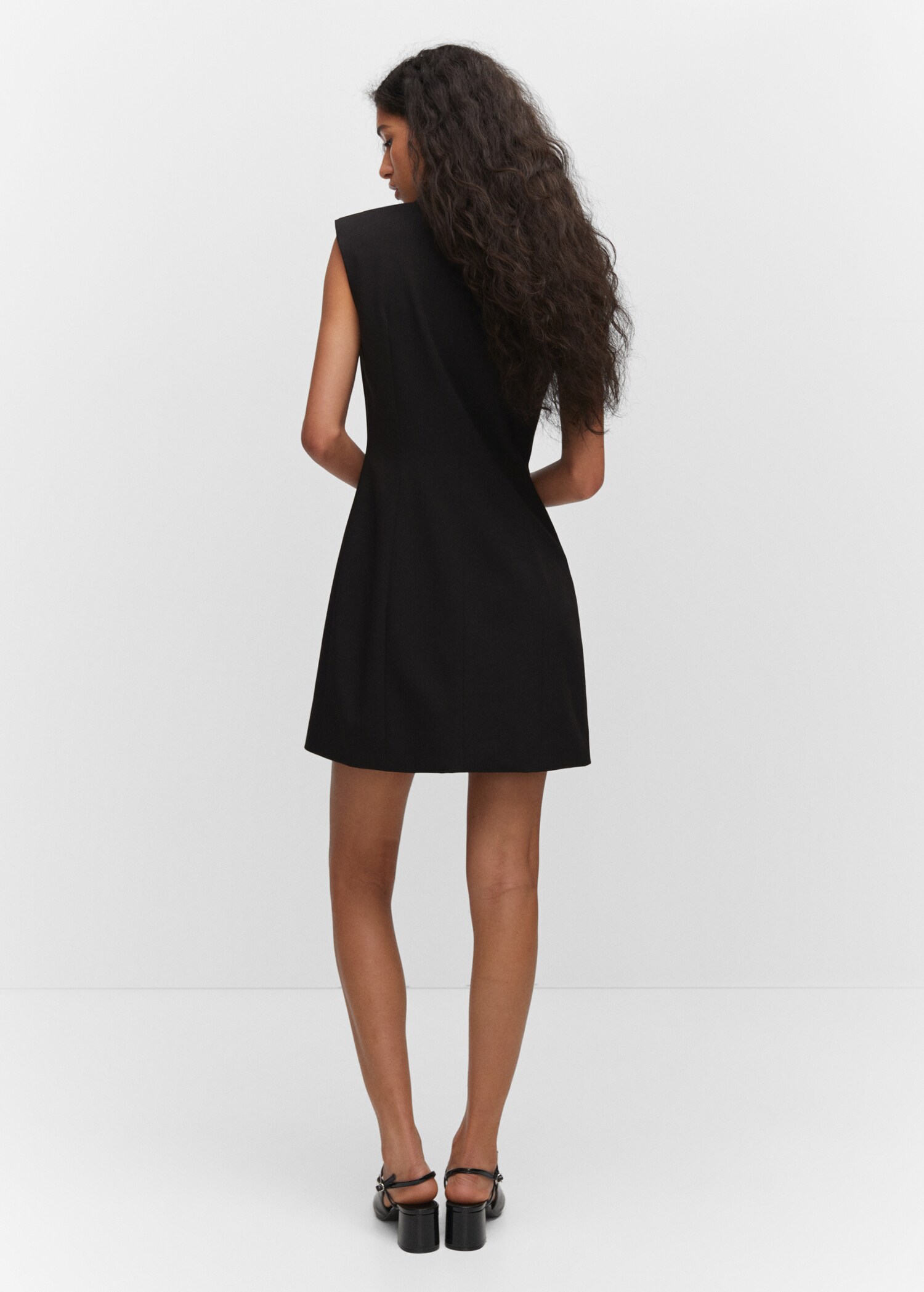 Vestido estilo chaleco botones - Reverso del artículo
