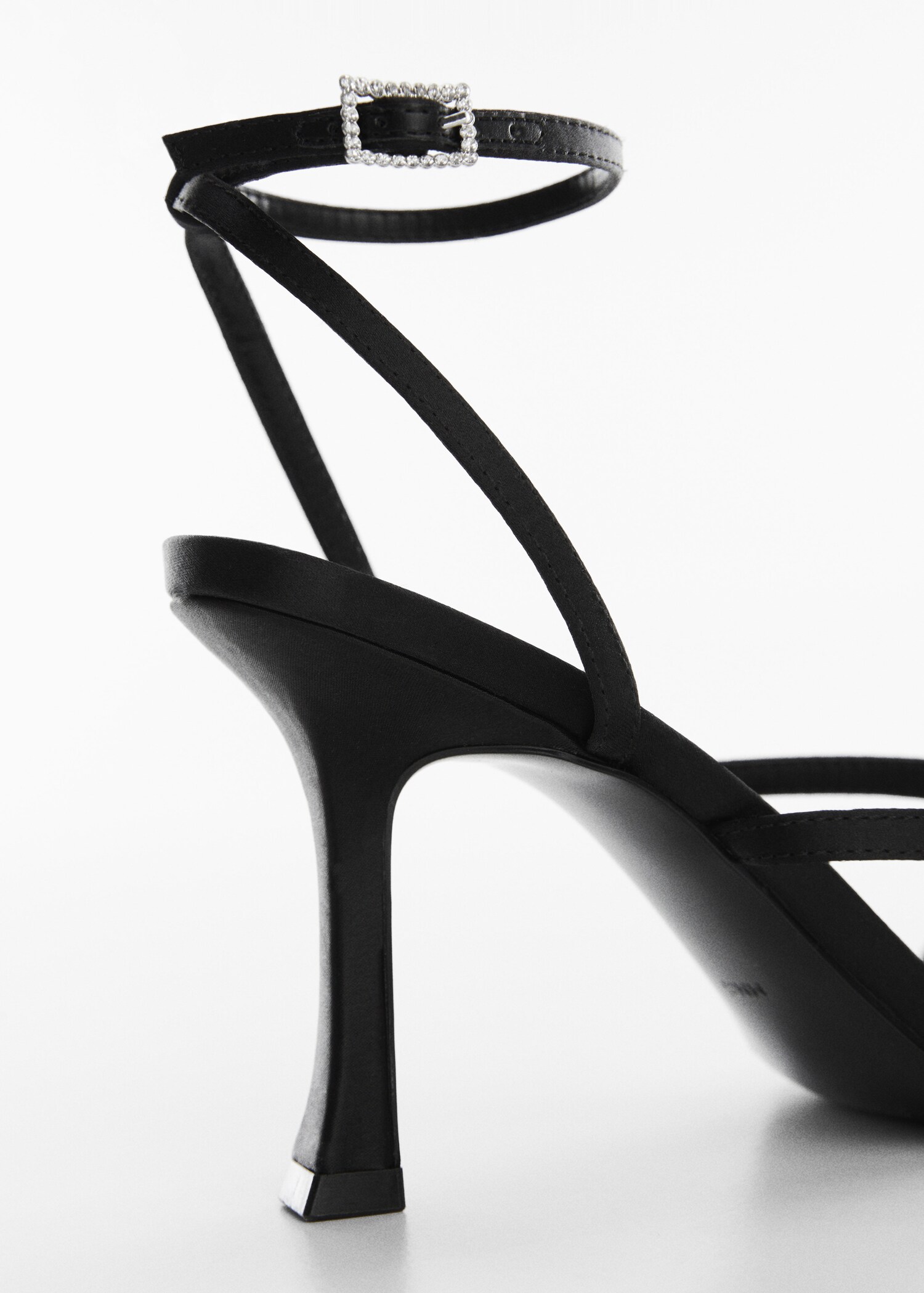Sandals with rhinestone buckle detail - Details of the article 1