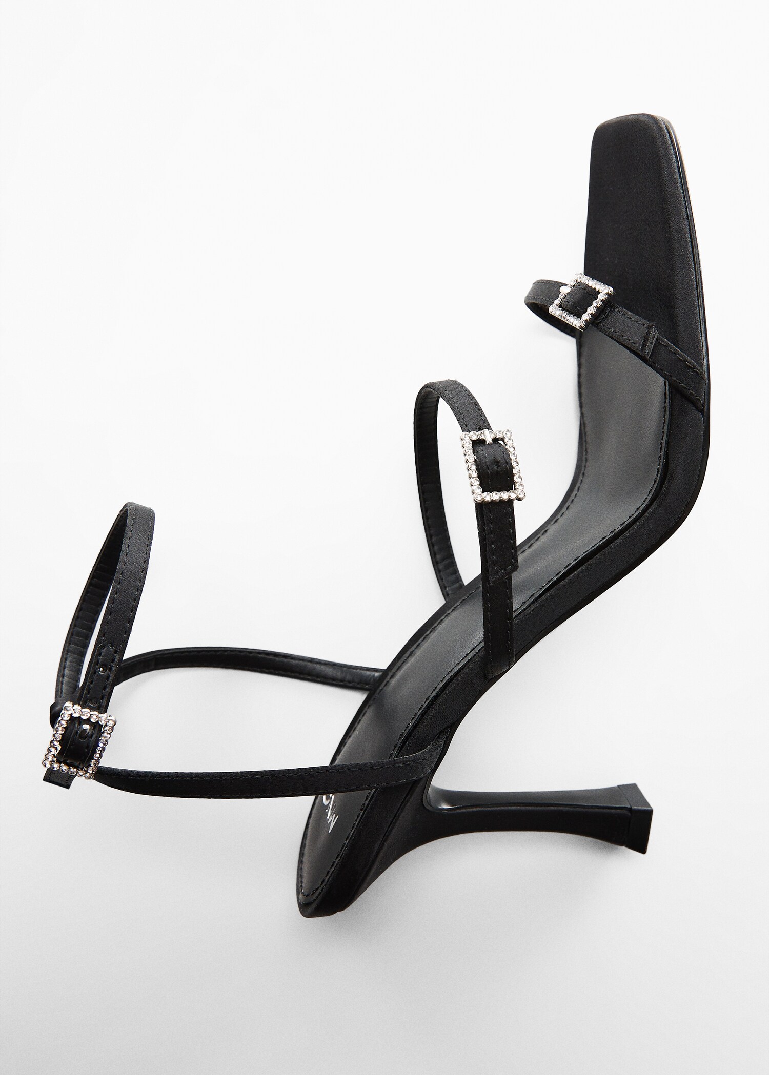 Sandals with rhinestone buckle detail - Details of the article 5