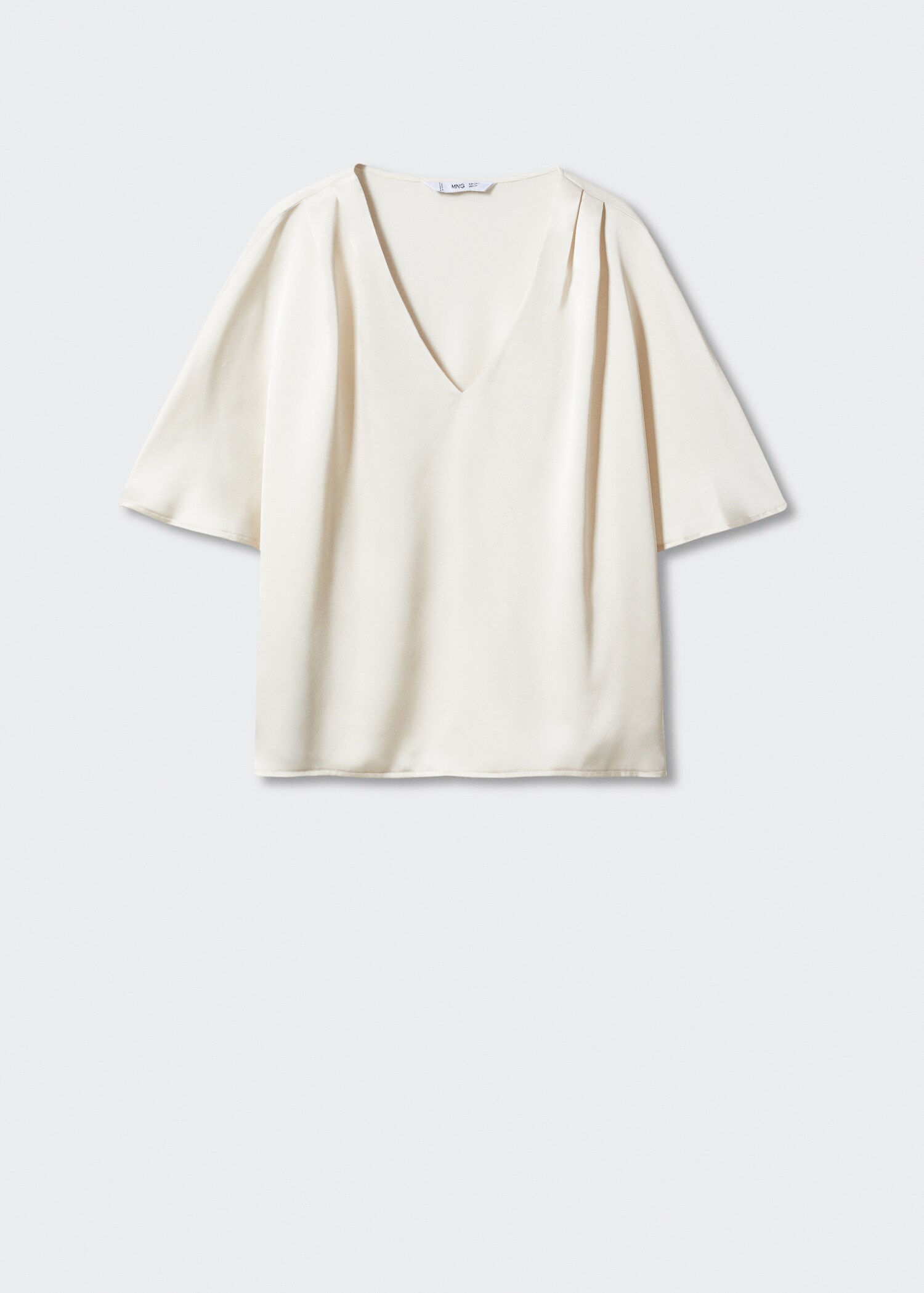 Blusa satinada manga corta - Artículo sin modelo