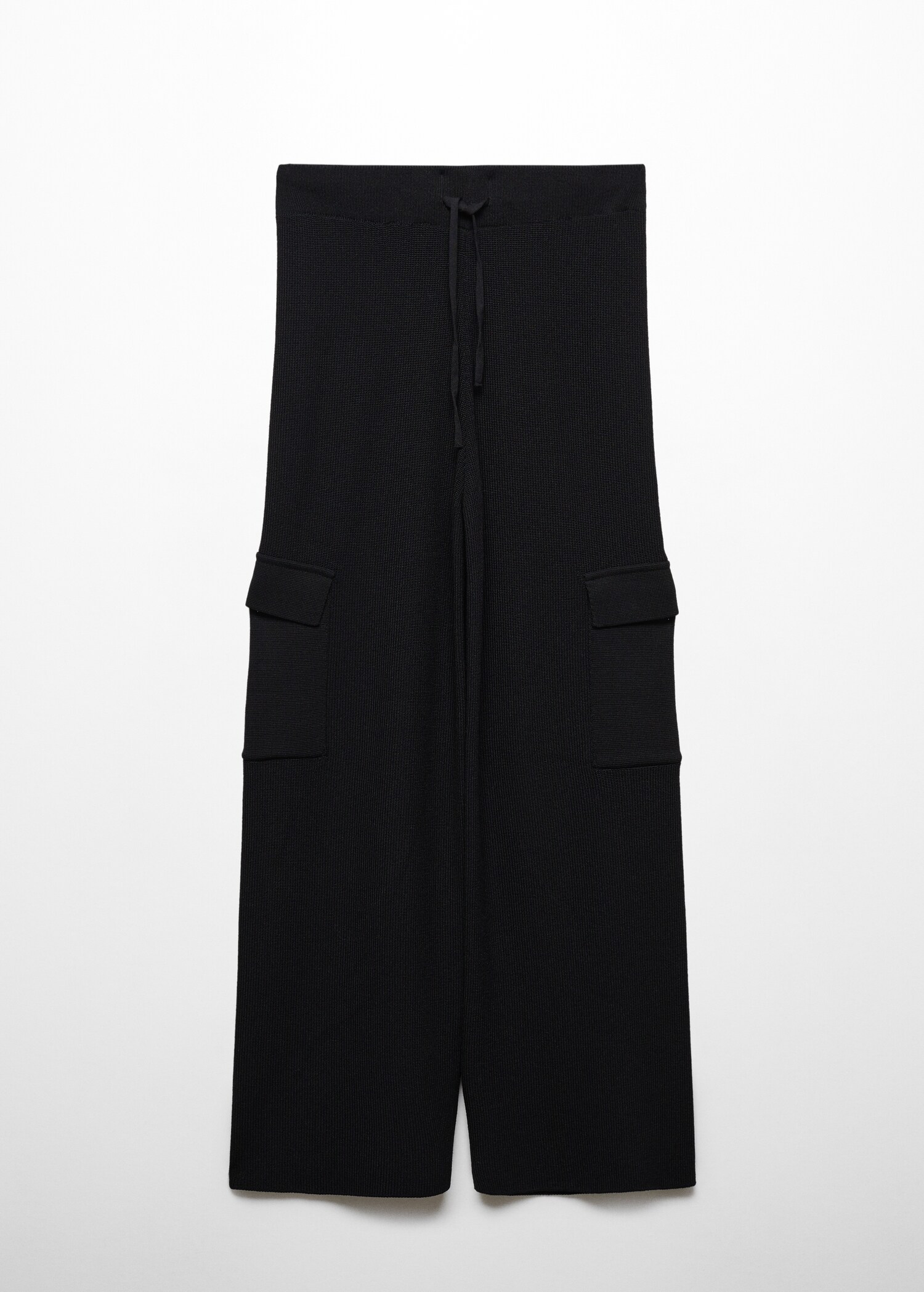 Knitted trousers with cargo pockets - Article without model