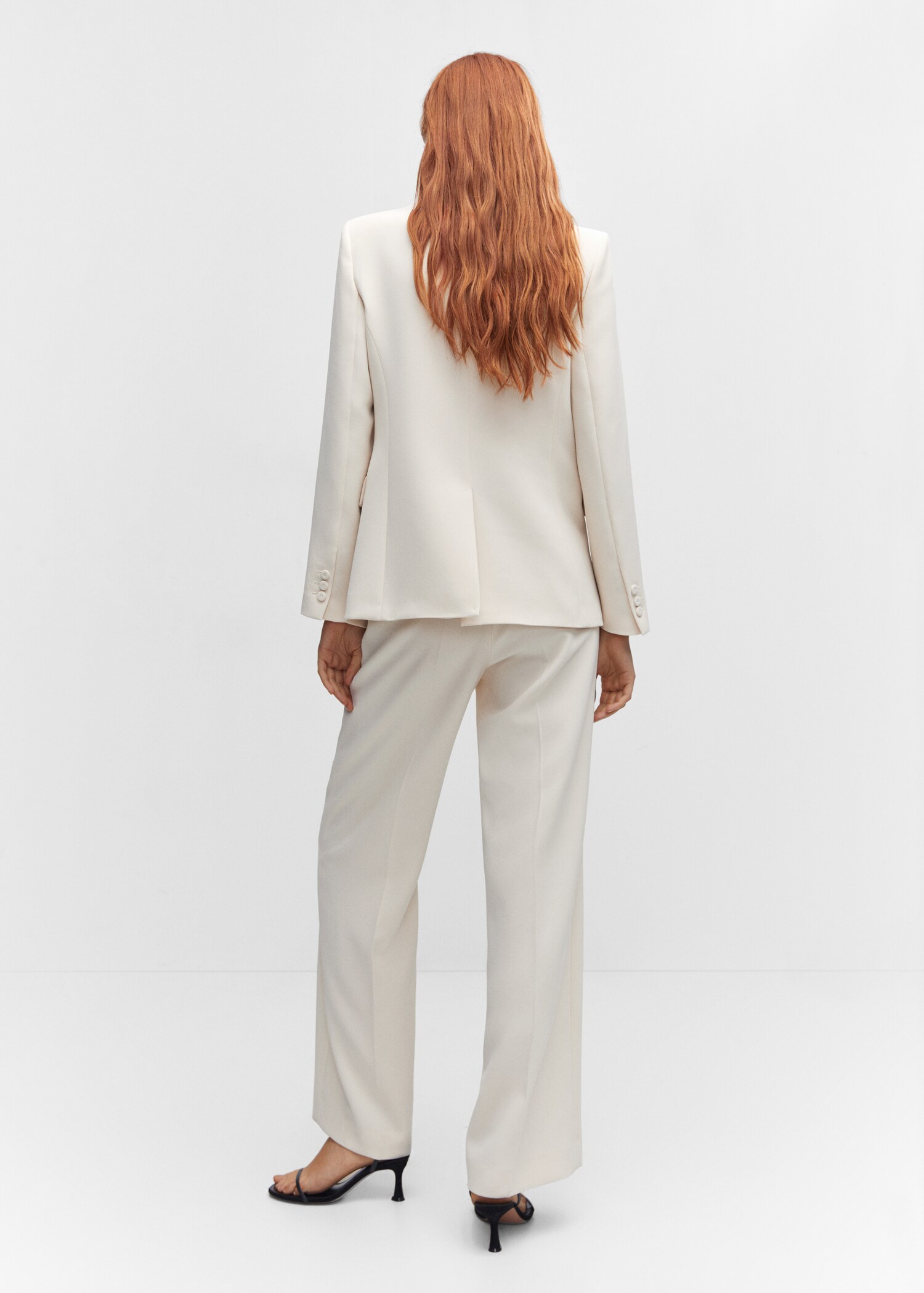 Pantalons rectes vestir - Revers de l'article