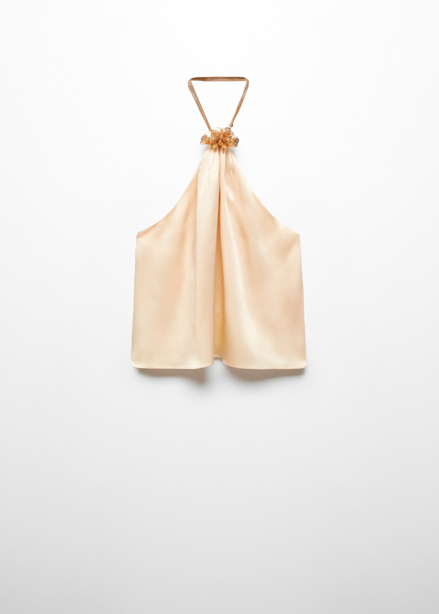 Metallic top with flower detail - Article without model