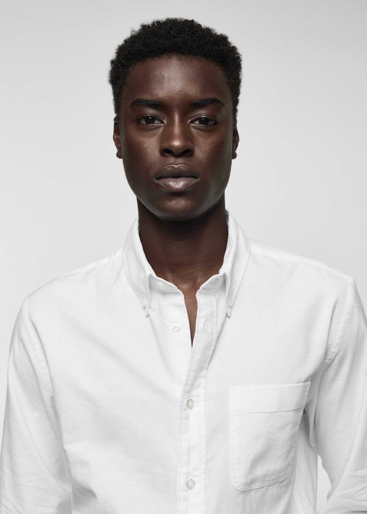 Regular fit Oxford cotton shirt - Details of the article 1