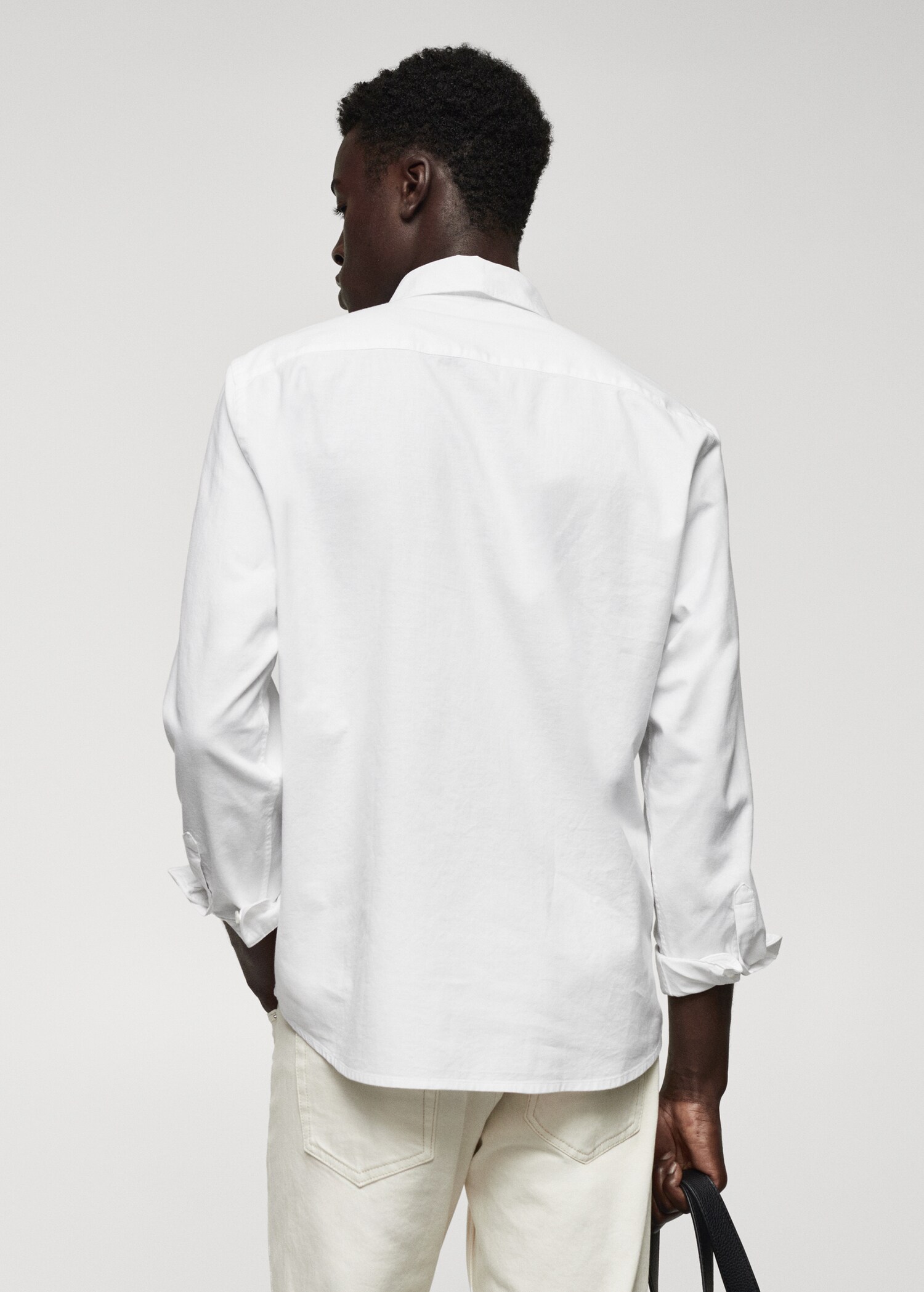 Regular fit Oxford cotton shirt - Reverse of the article