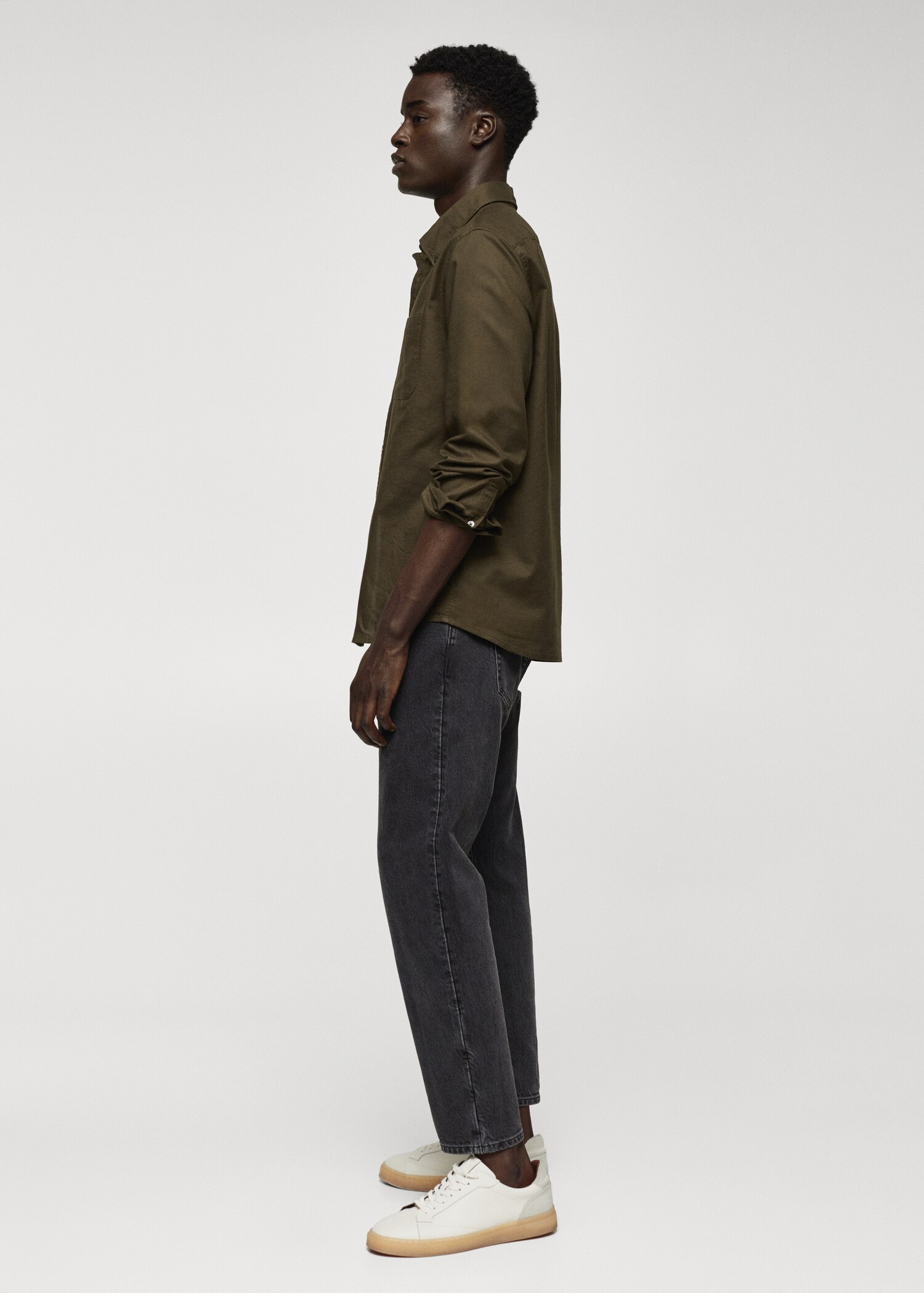 Regular fit Oxford cotton shirt - Details of the article 2