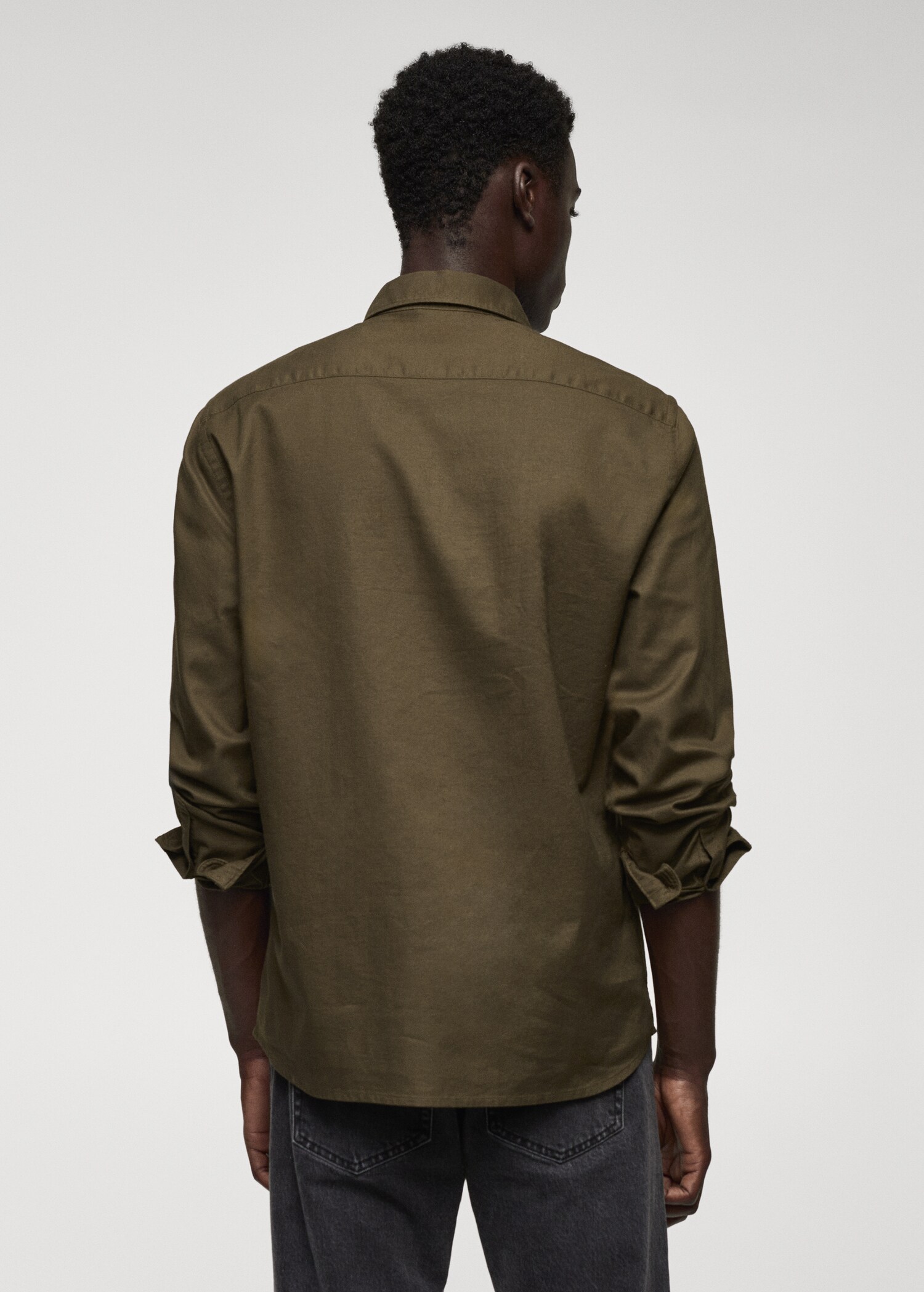 Regular fit Oxford cotton shirt - Reverse of the article