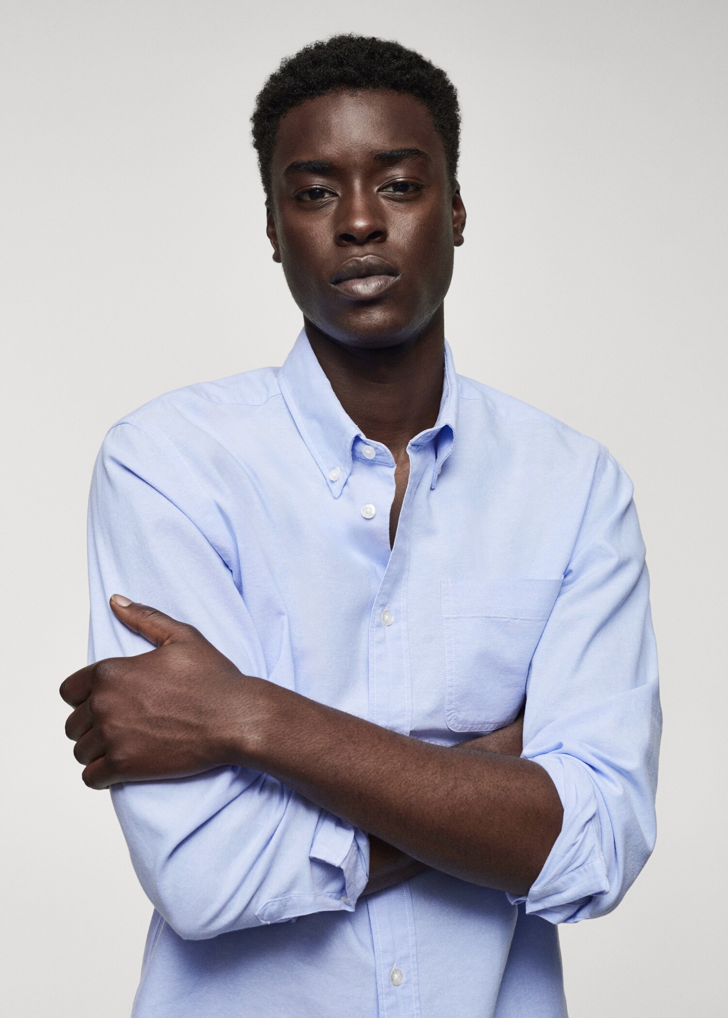 Regular fit Oxford cotton shirt - Details of the article 1