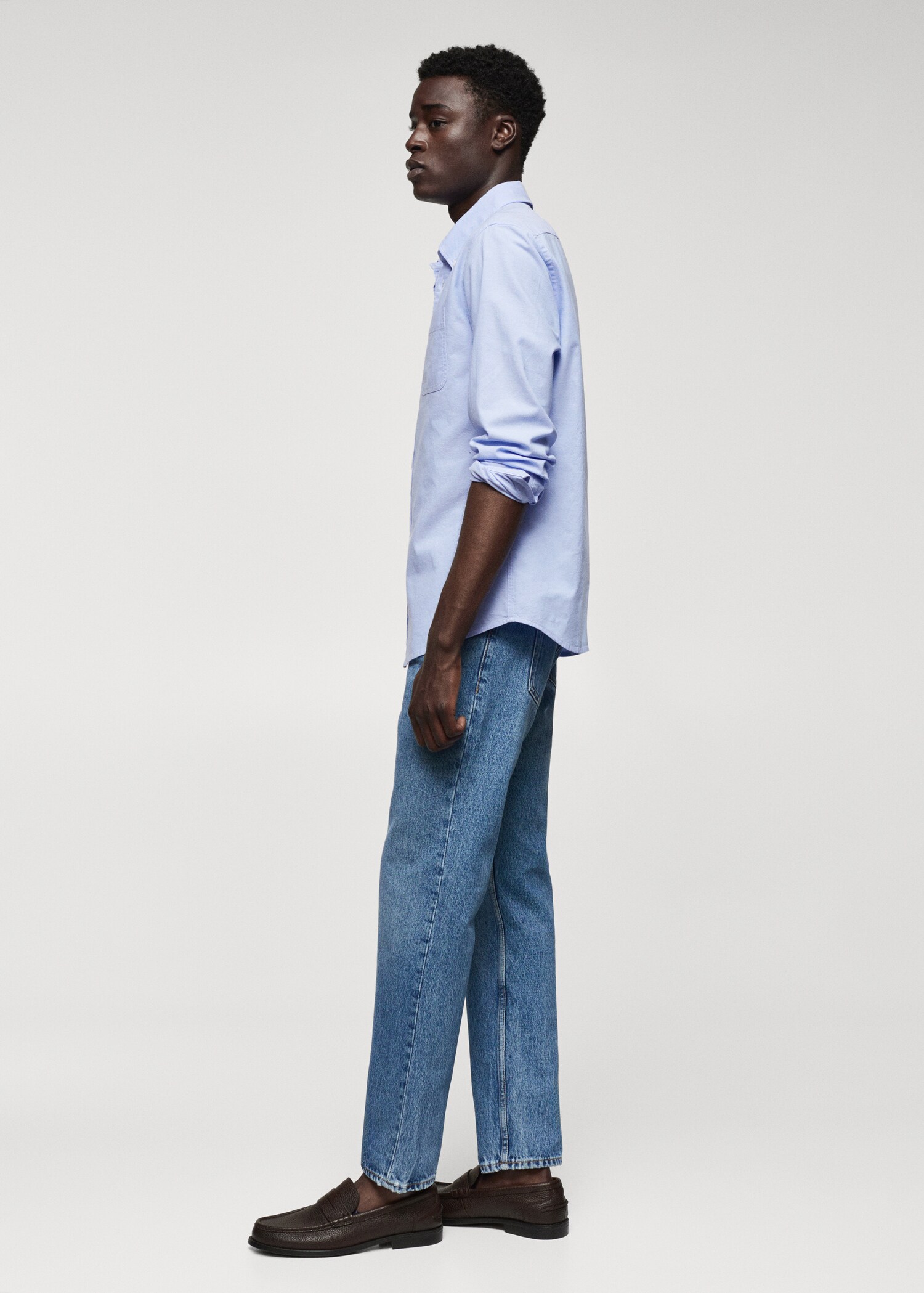 Regular fit Oxford cotton shirt - Details of the article 2