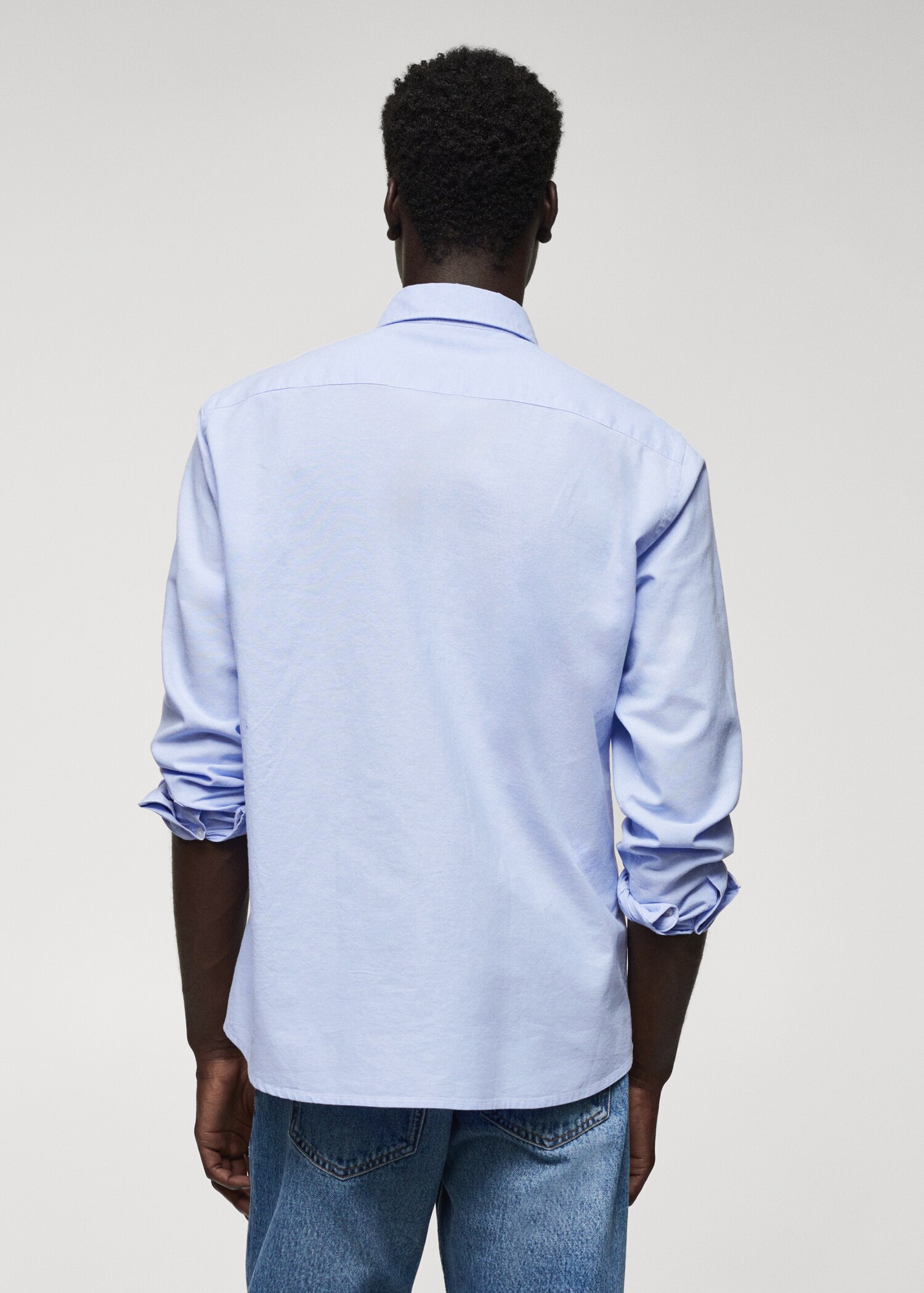 Regular fit Oxford cotton shirt - Reverse of the article
