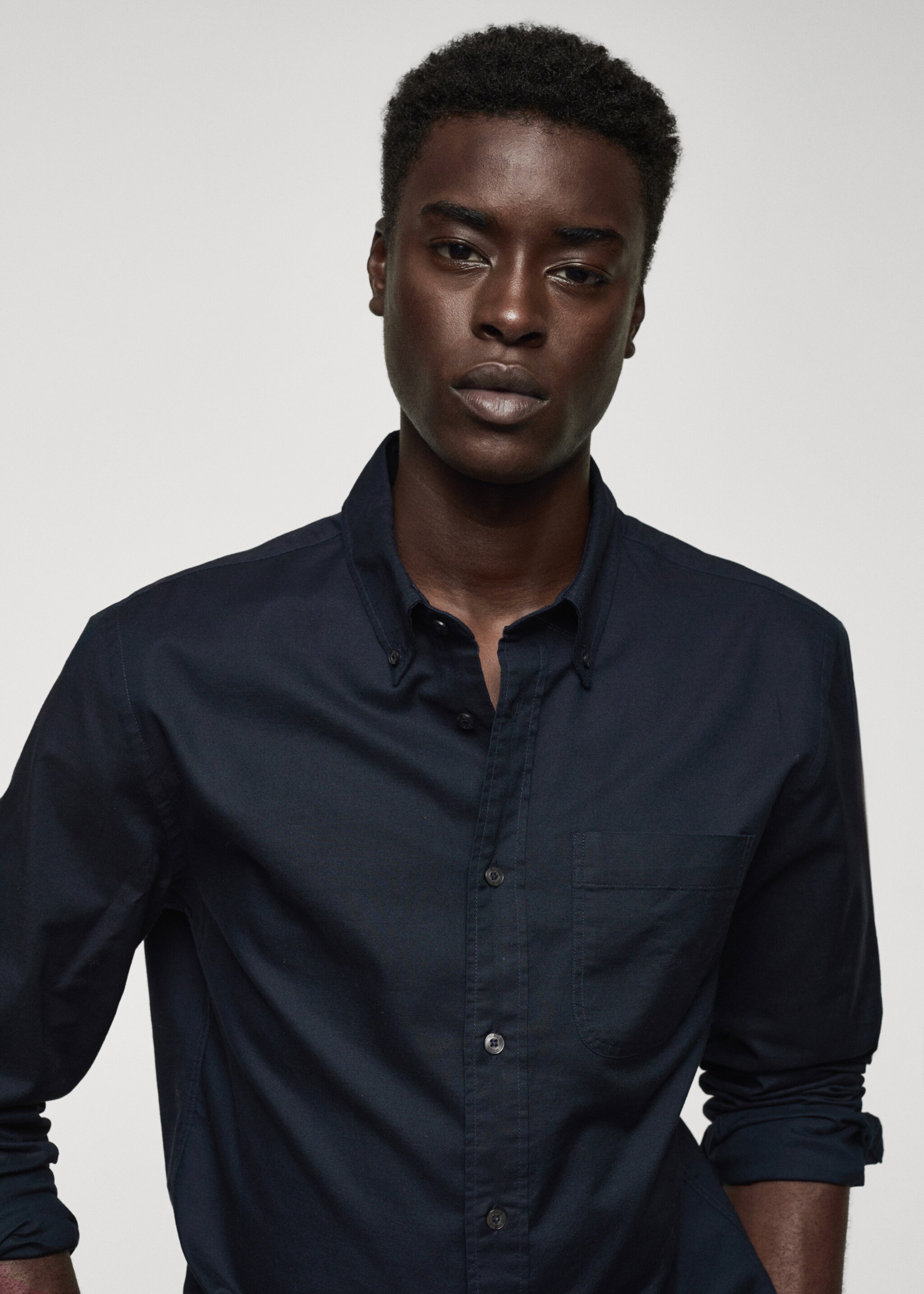 Regular fit Oxford cotton shirt - Details of the article 1