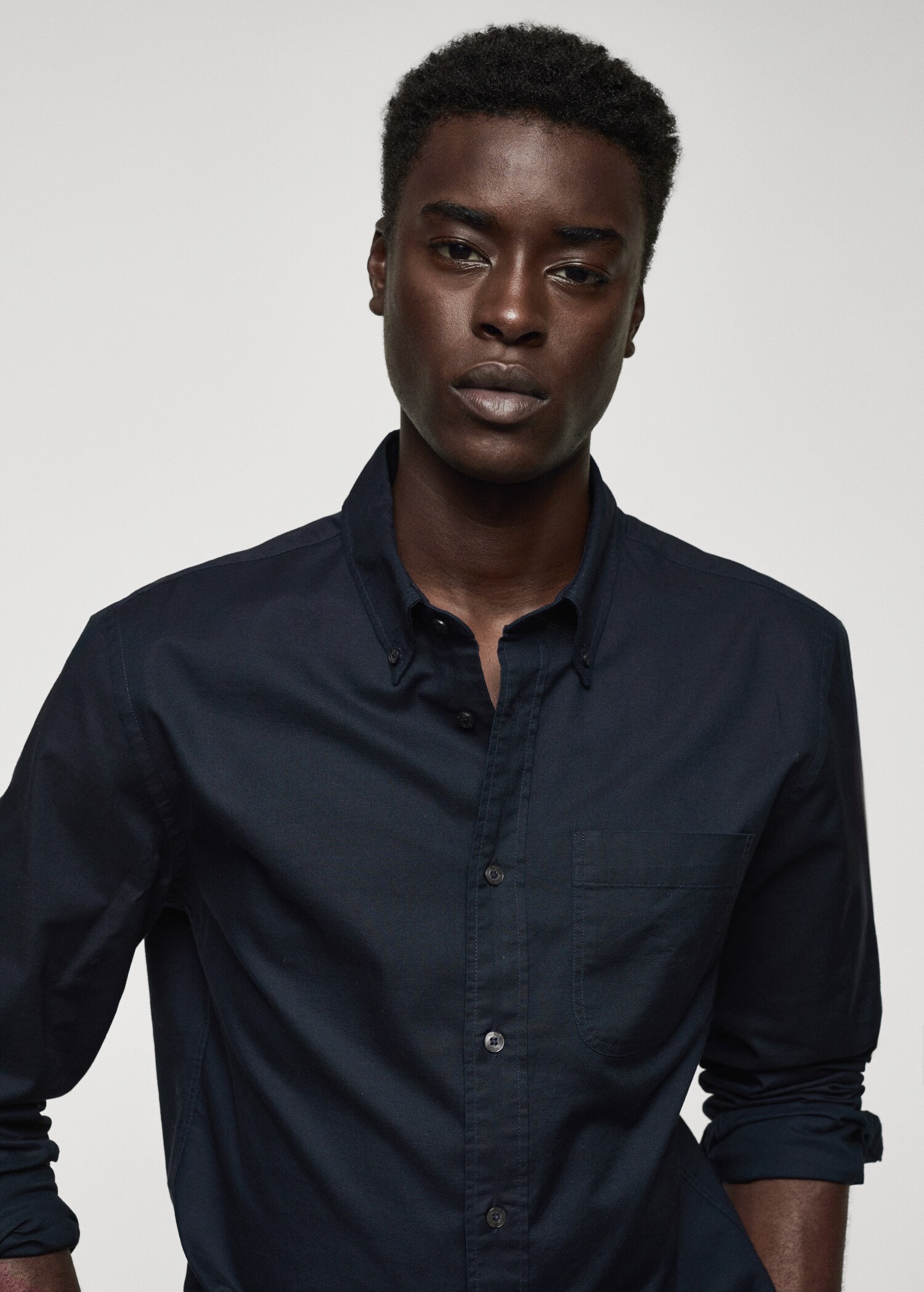 Regular fit Oxford cotton shirt - Details of the article 1